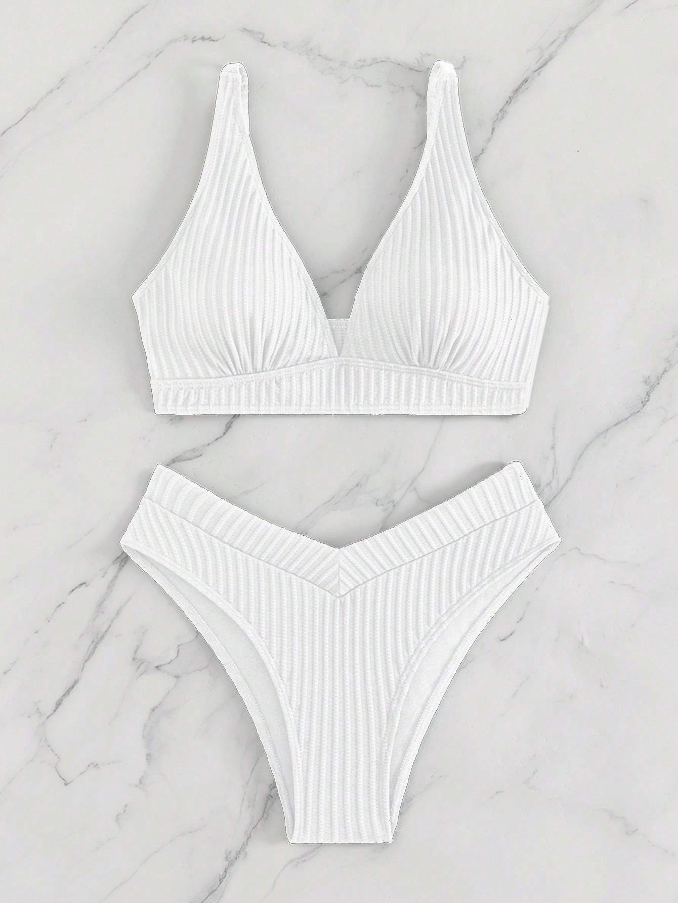 In White Women Bikini Sets