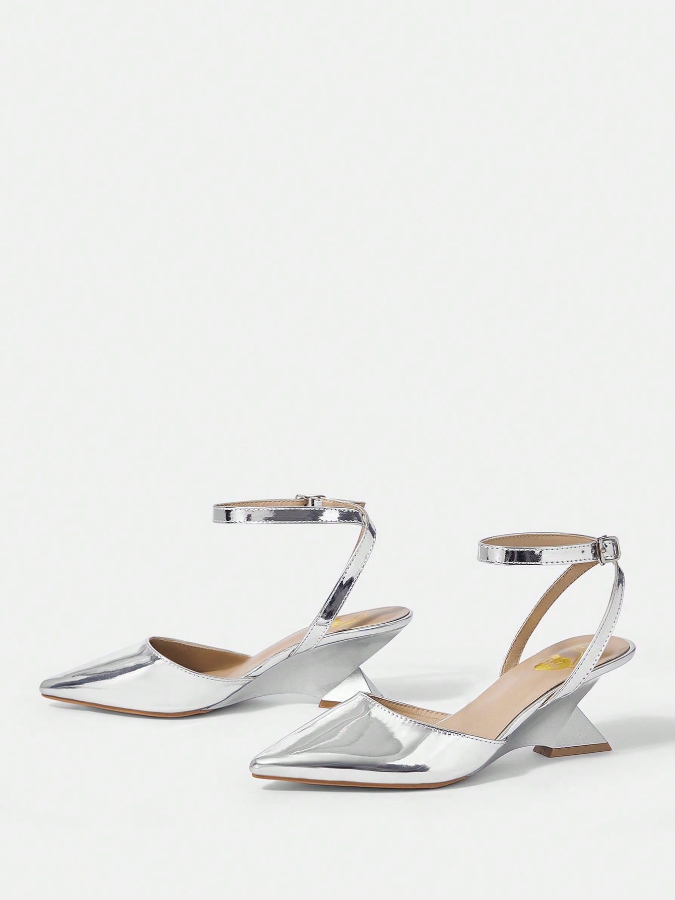 In Silver Women Wedges & Flatform