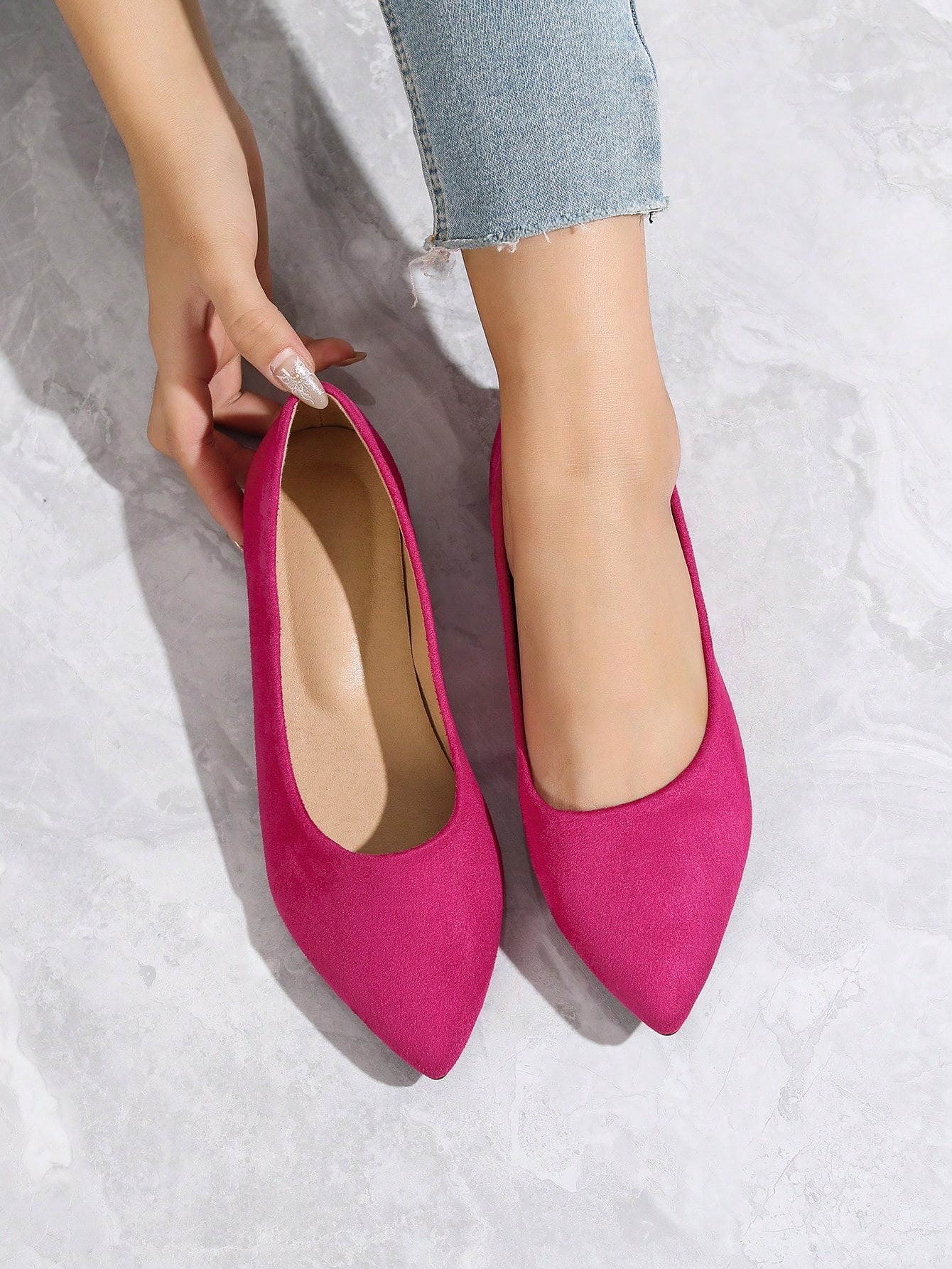 In Hot Pink Women Flats