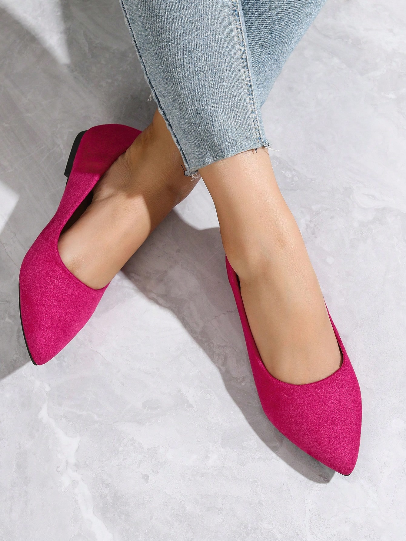 In Hot Pink Women Flats