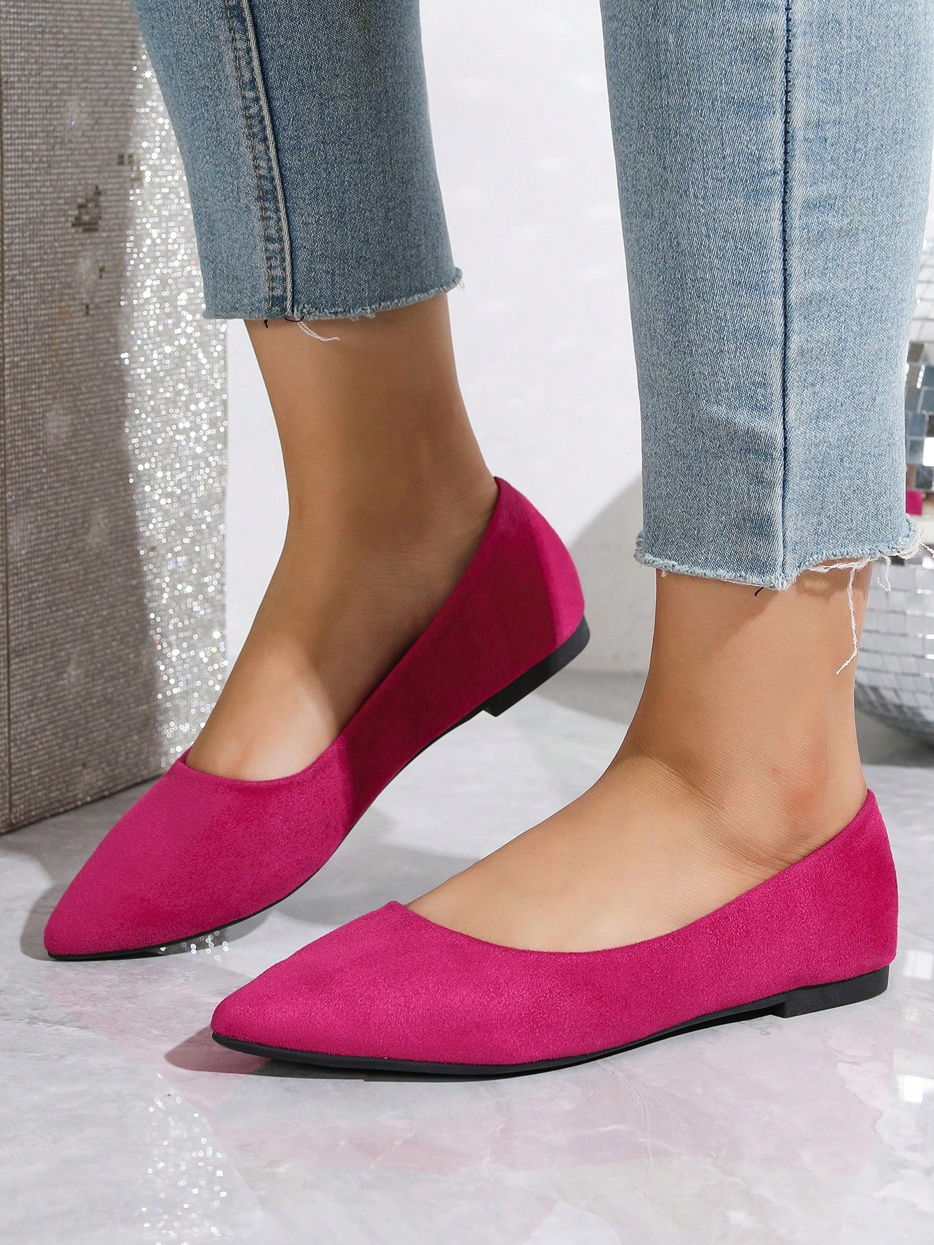 In Hot Pink Women Flats