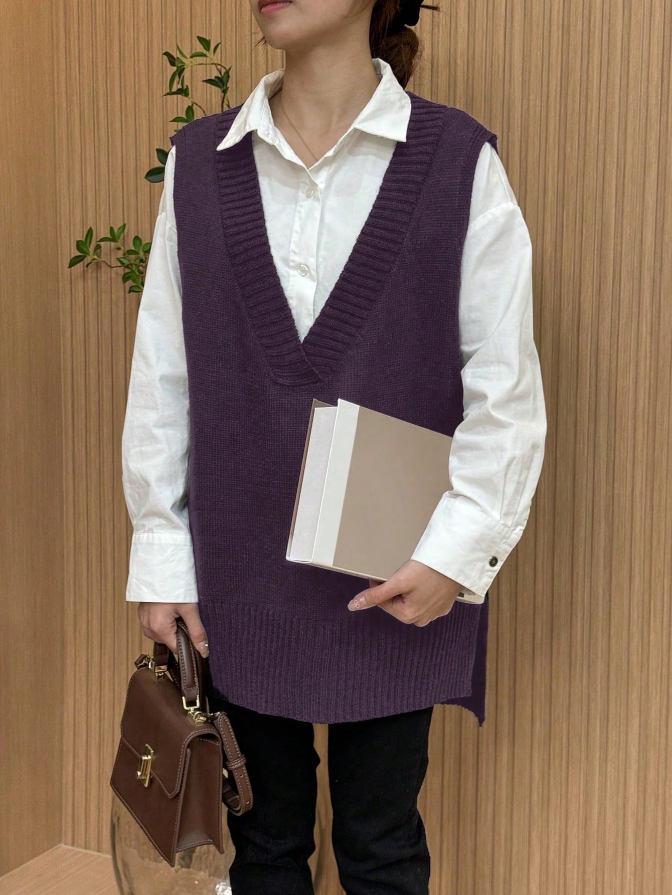 In Casual Plus Size Sweater Vests