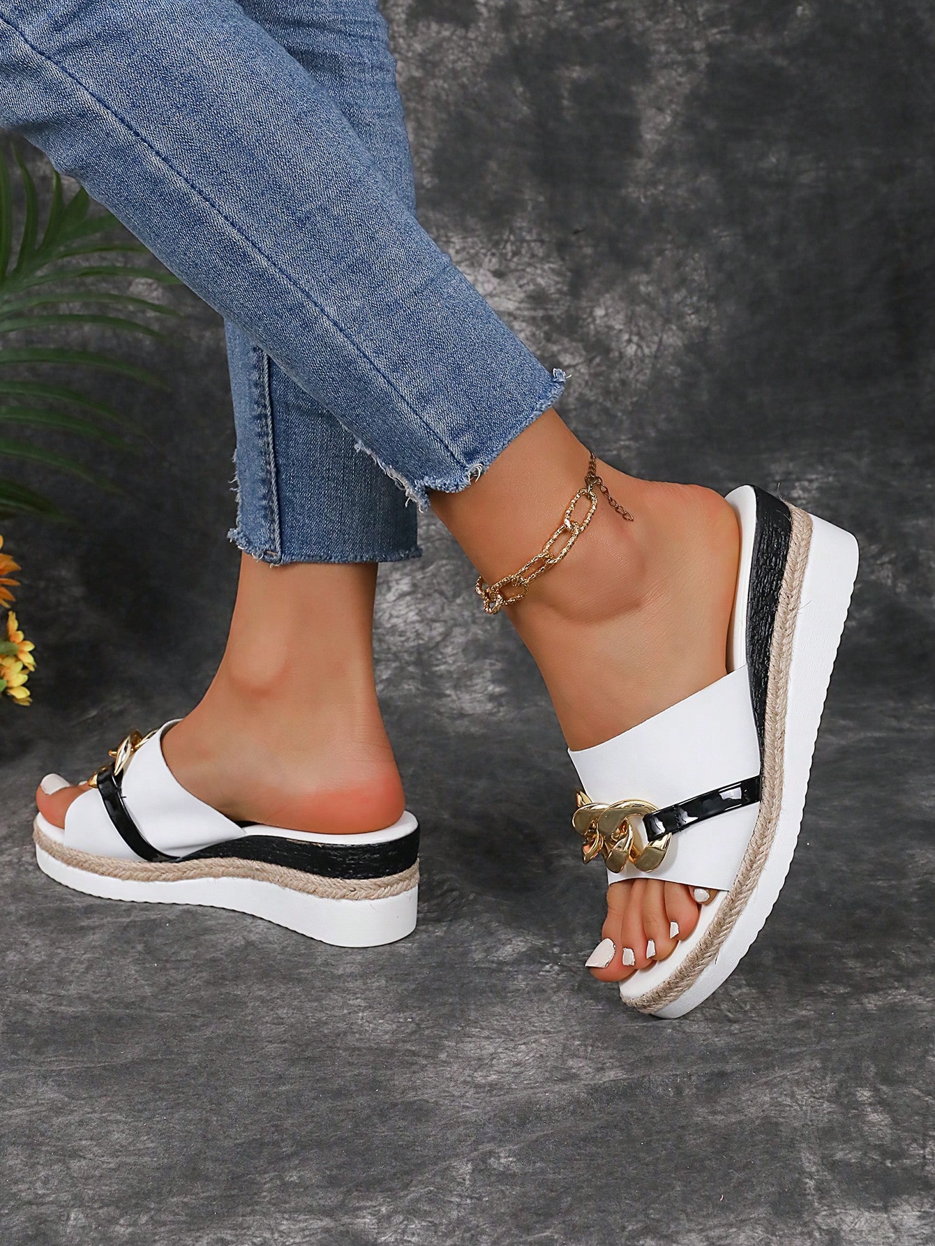 In White Women Platforms & Wedge Sandals