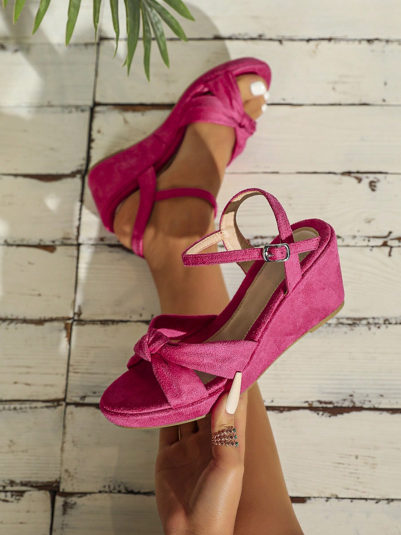 In Hot Pink Women Platforms & Wedge Sandals