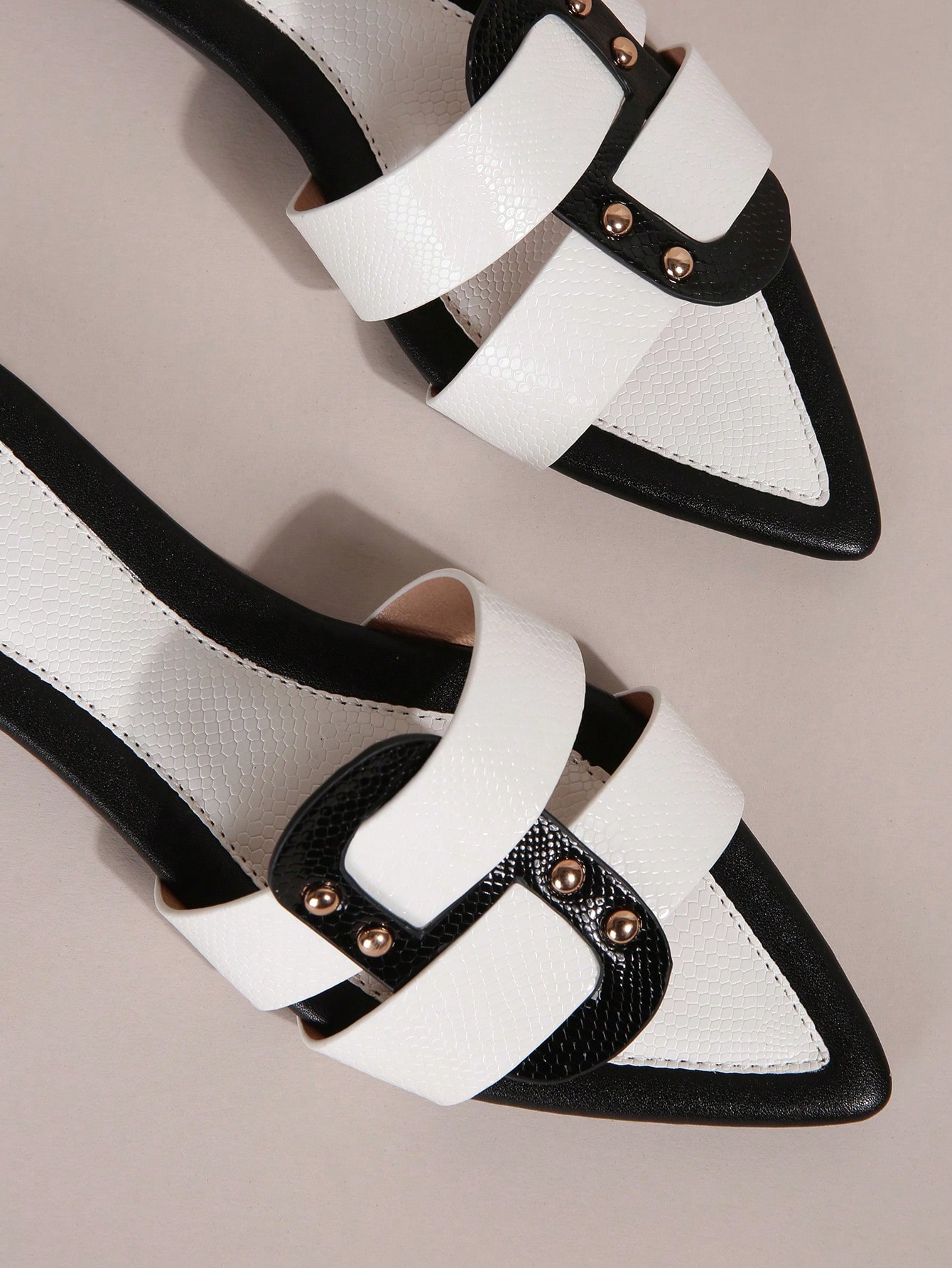 In Black and White Women Sandals