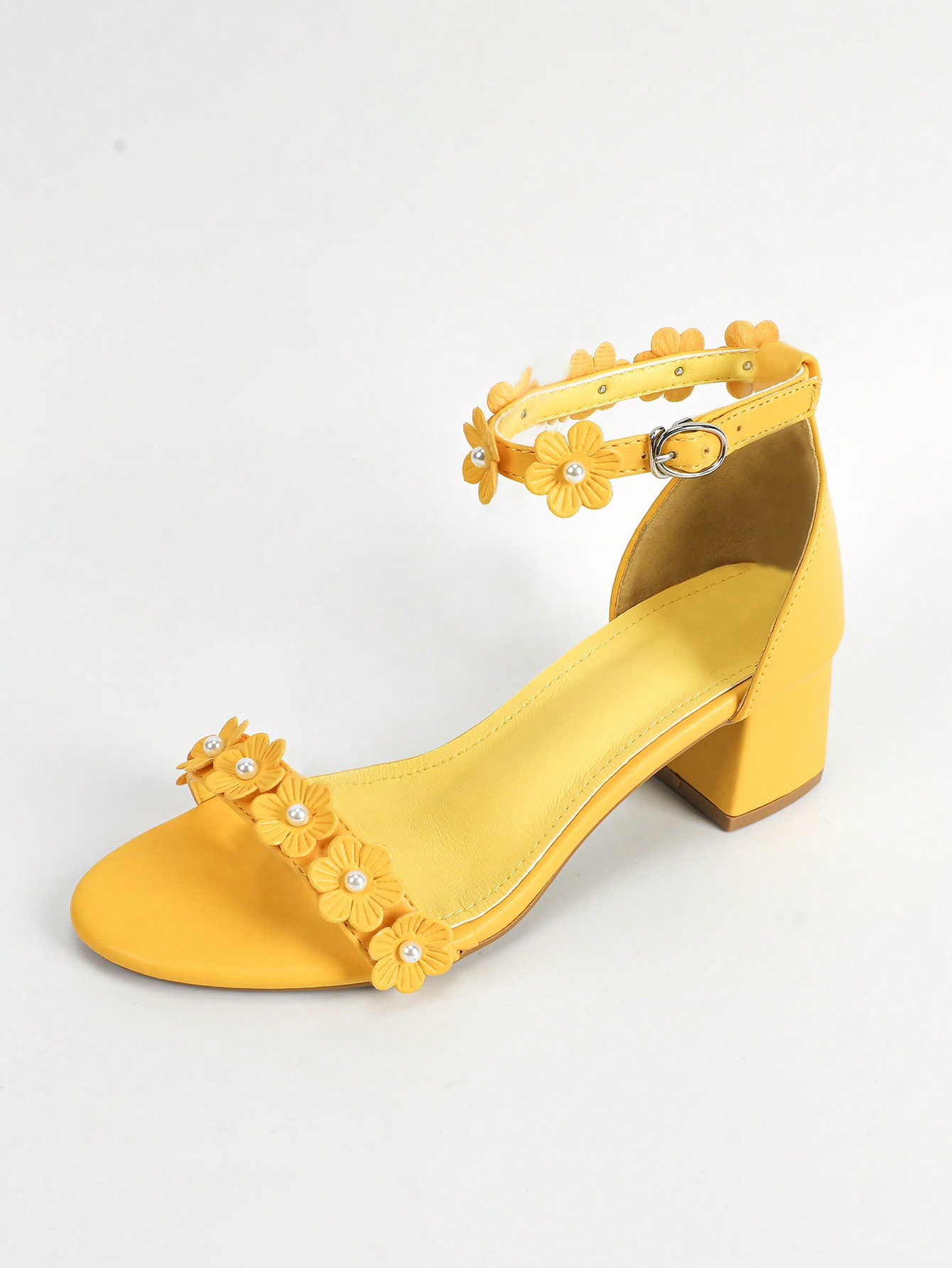 In Yellow Women Heeled Sandals