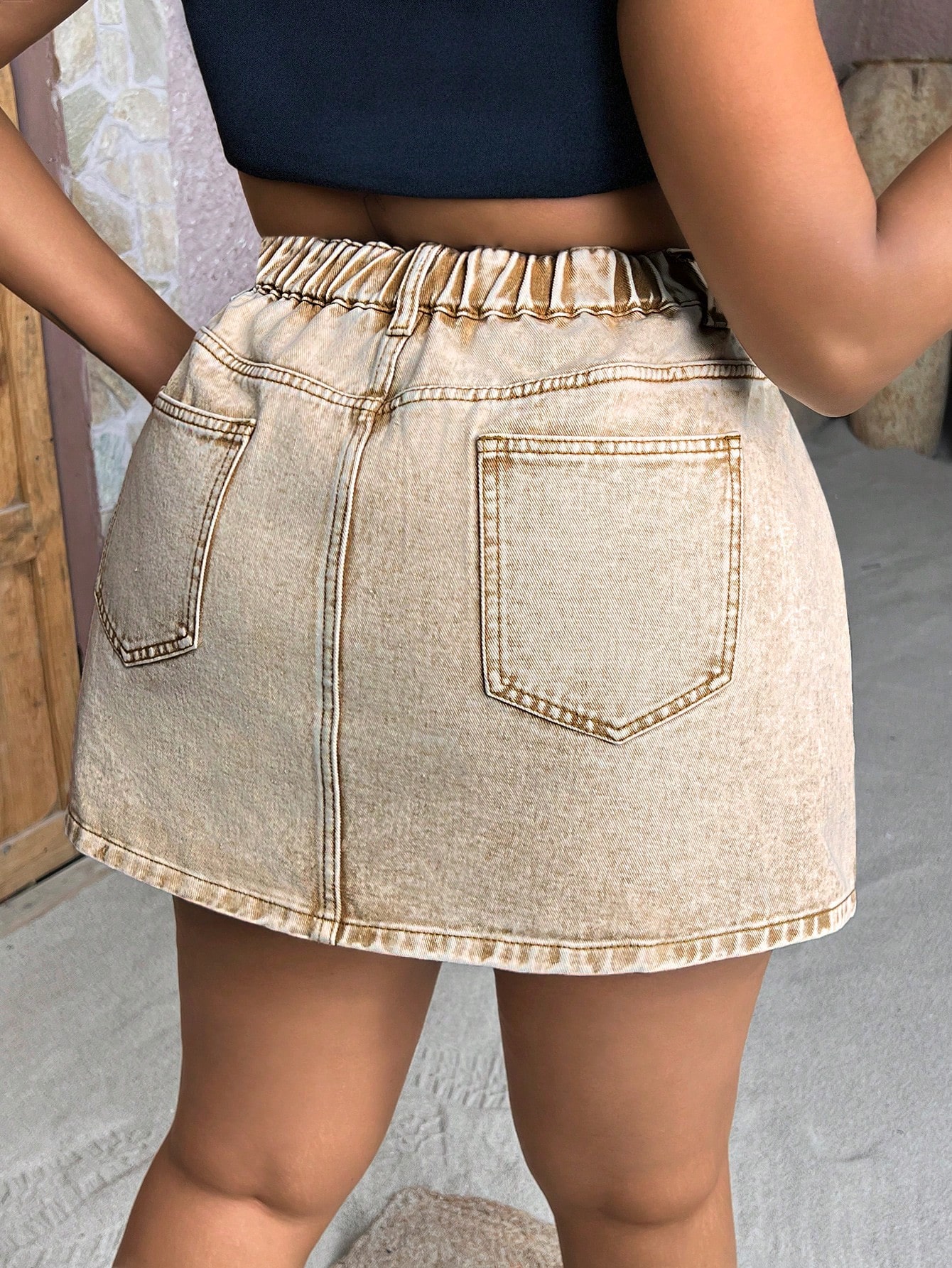 Plus Size Denim Skirts