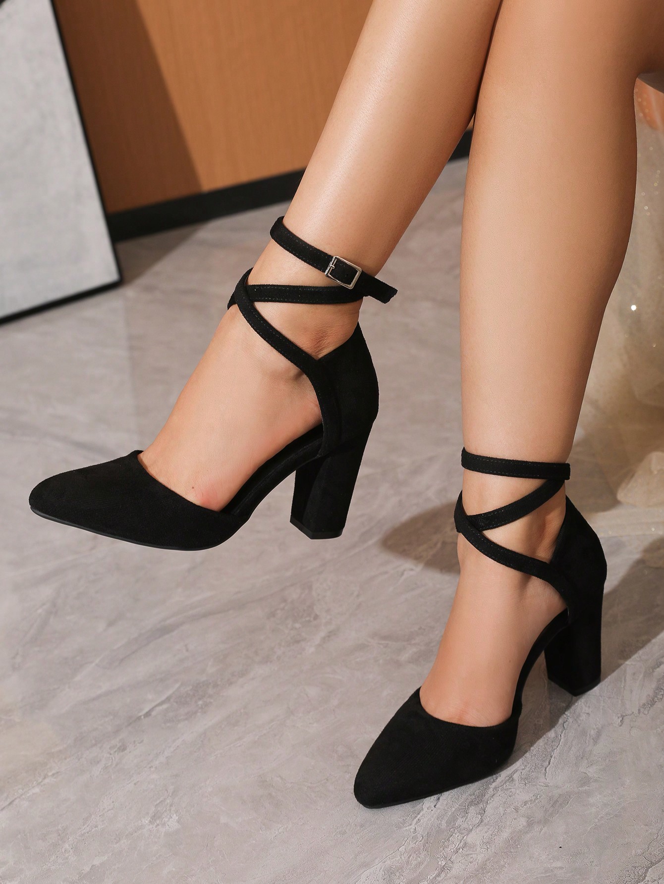 In Black Women Pumps