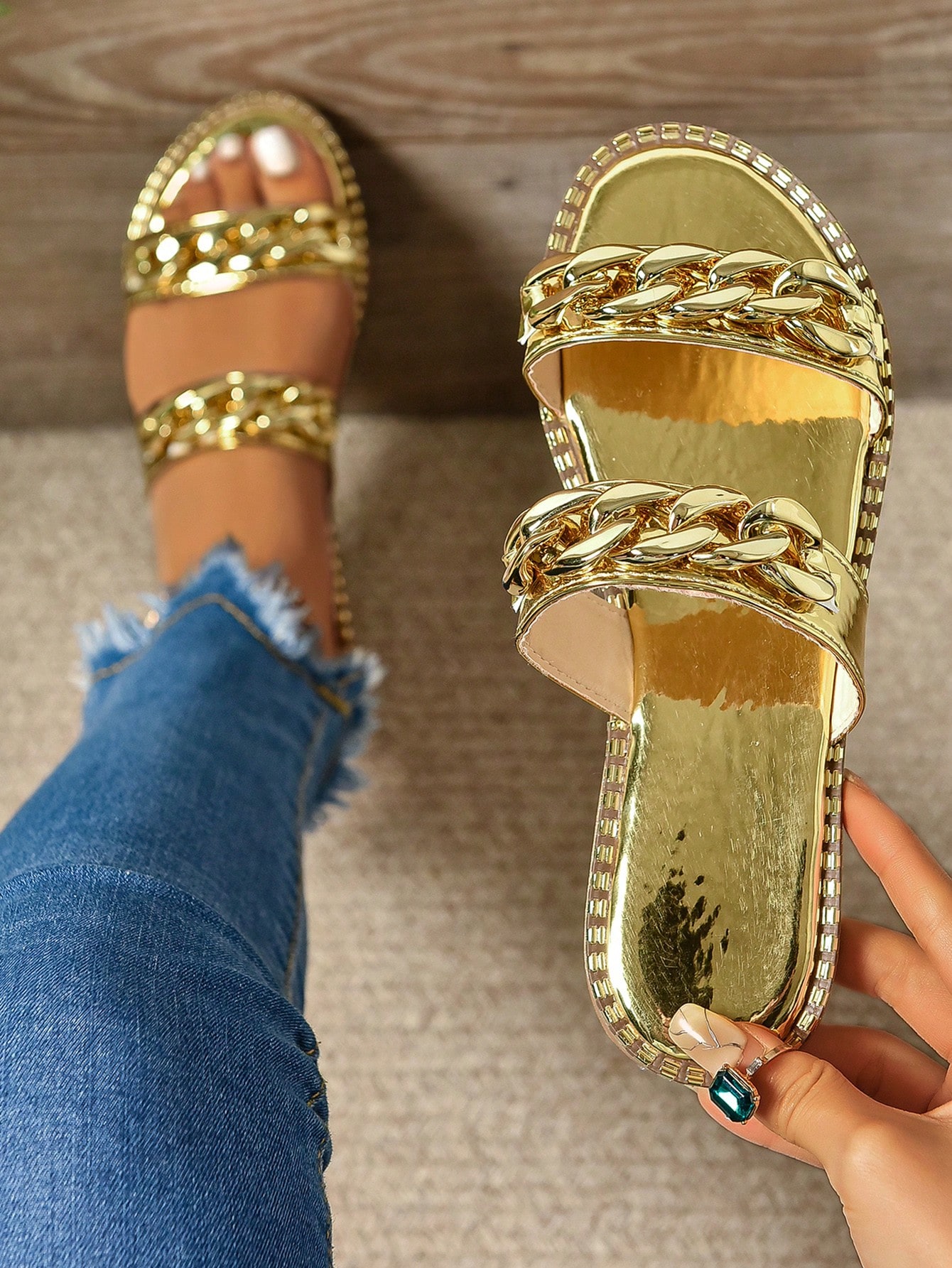 In Gold Women Shoes