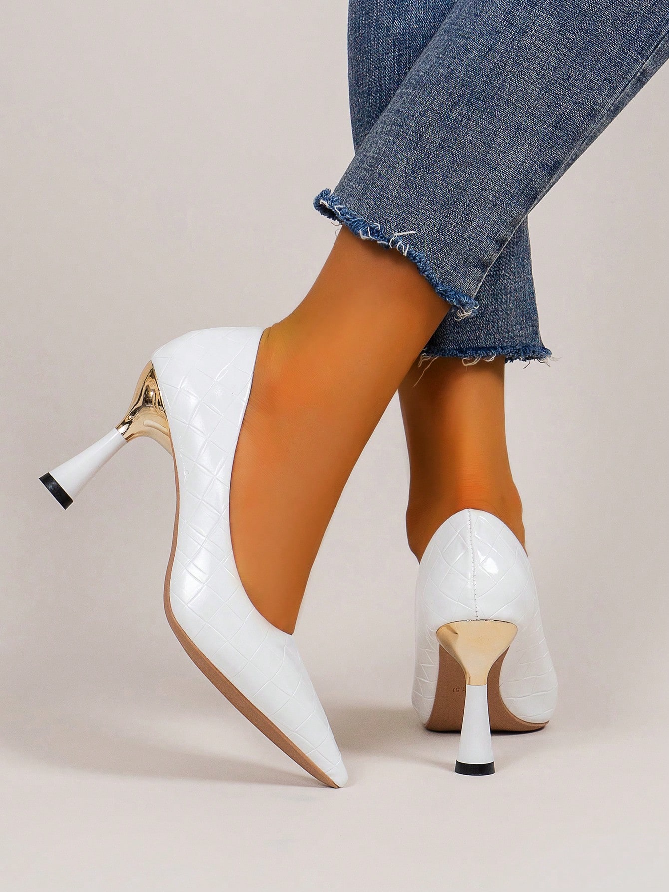 In White Women Pumps