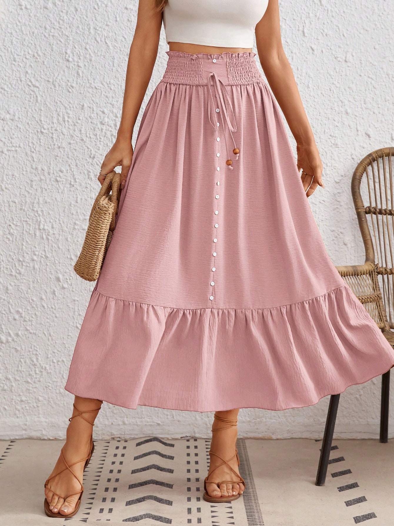 In Pink Women Skirts