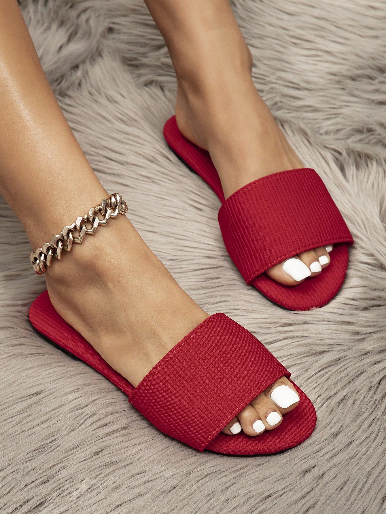 In Red Women Sandals