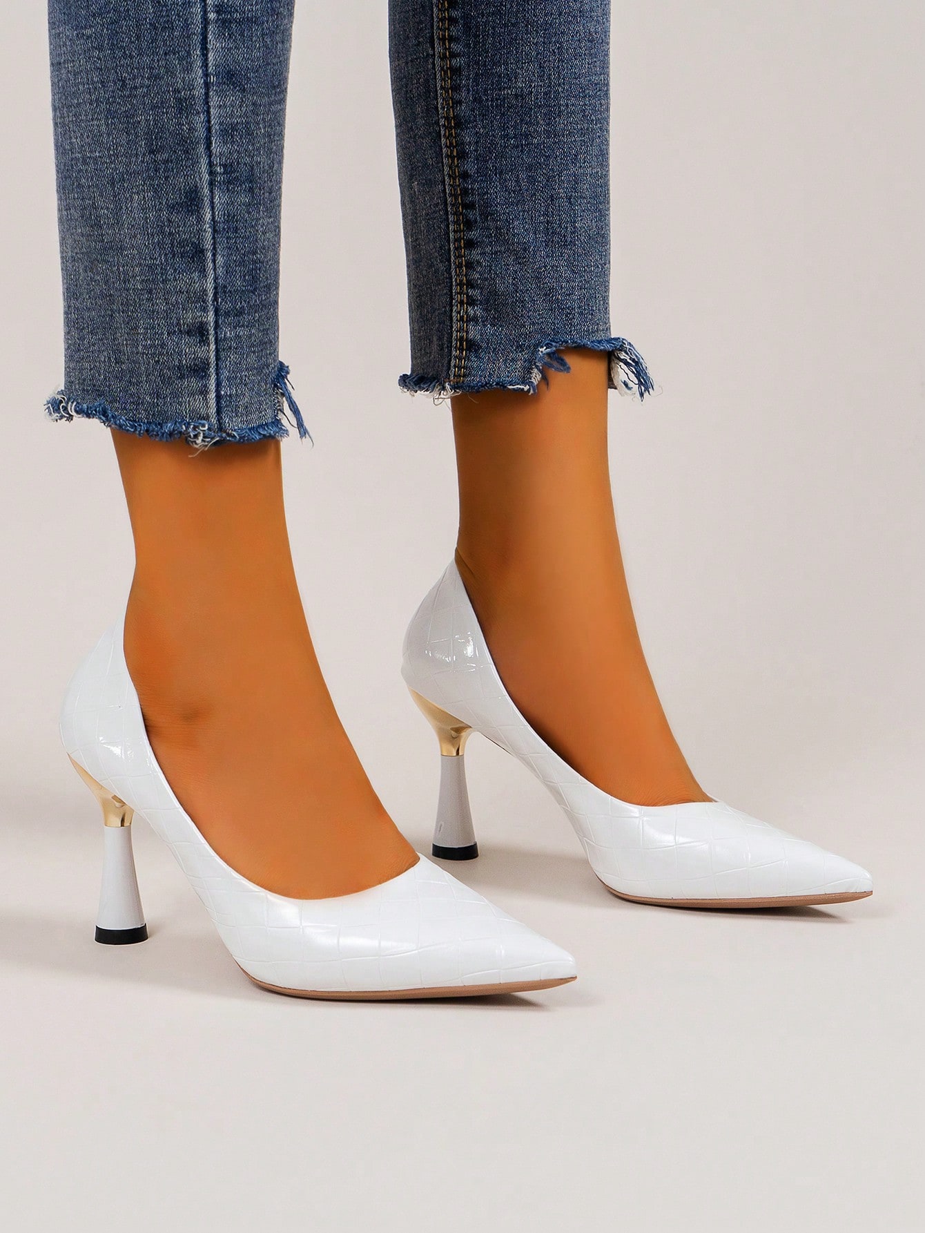 In White Women Pumps