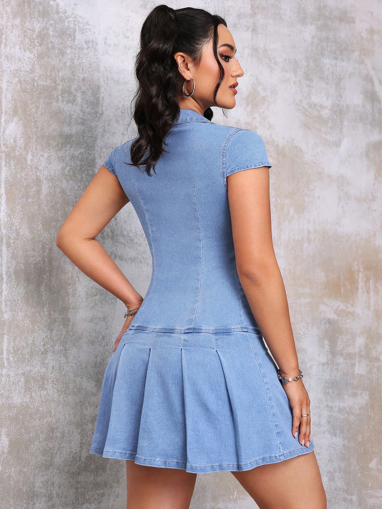 In Blue Women Denim Dresses