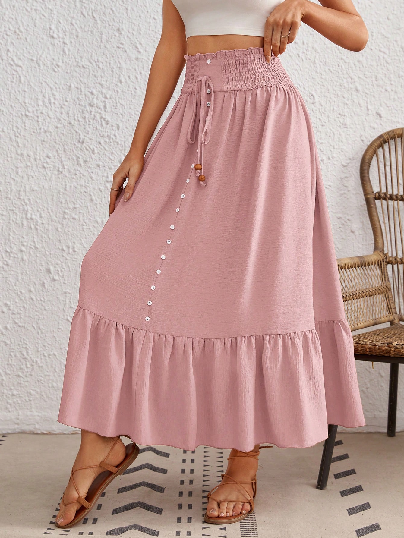 In Pink Women Skirts