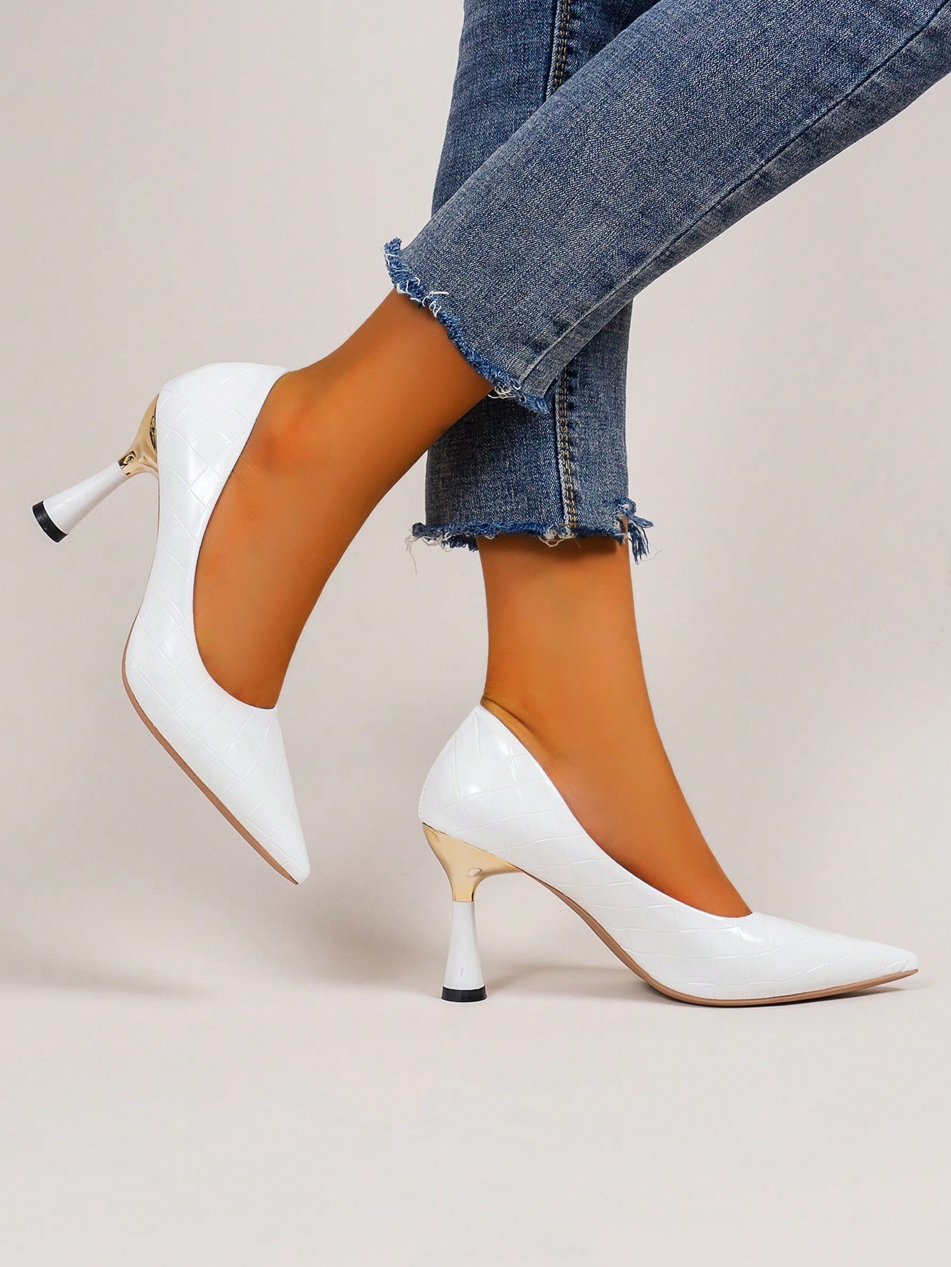 In White Women Pumps