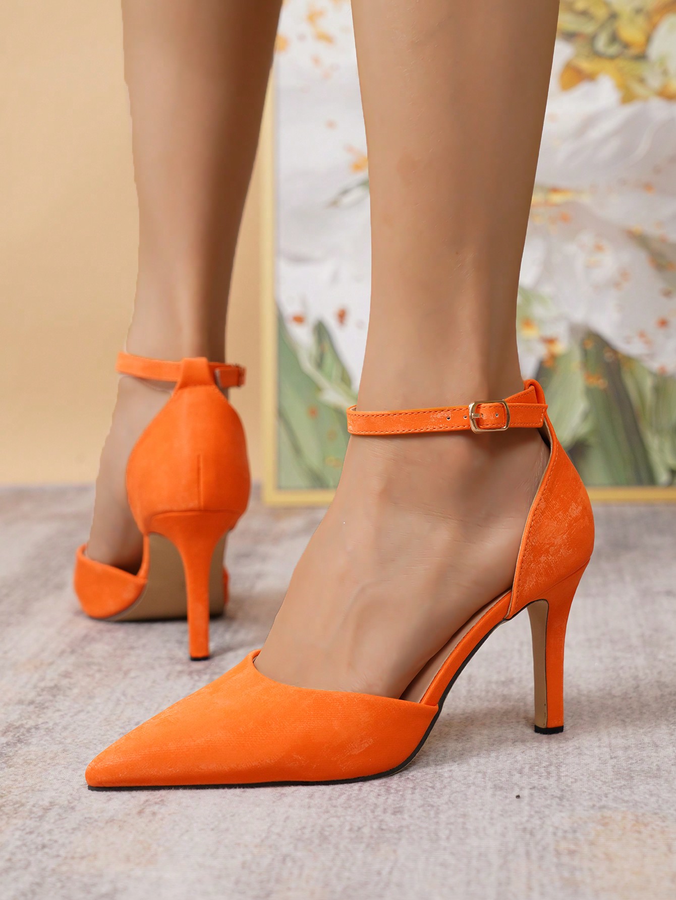 In Orange Women Pumps