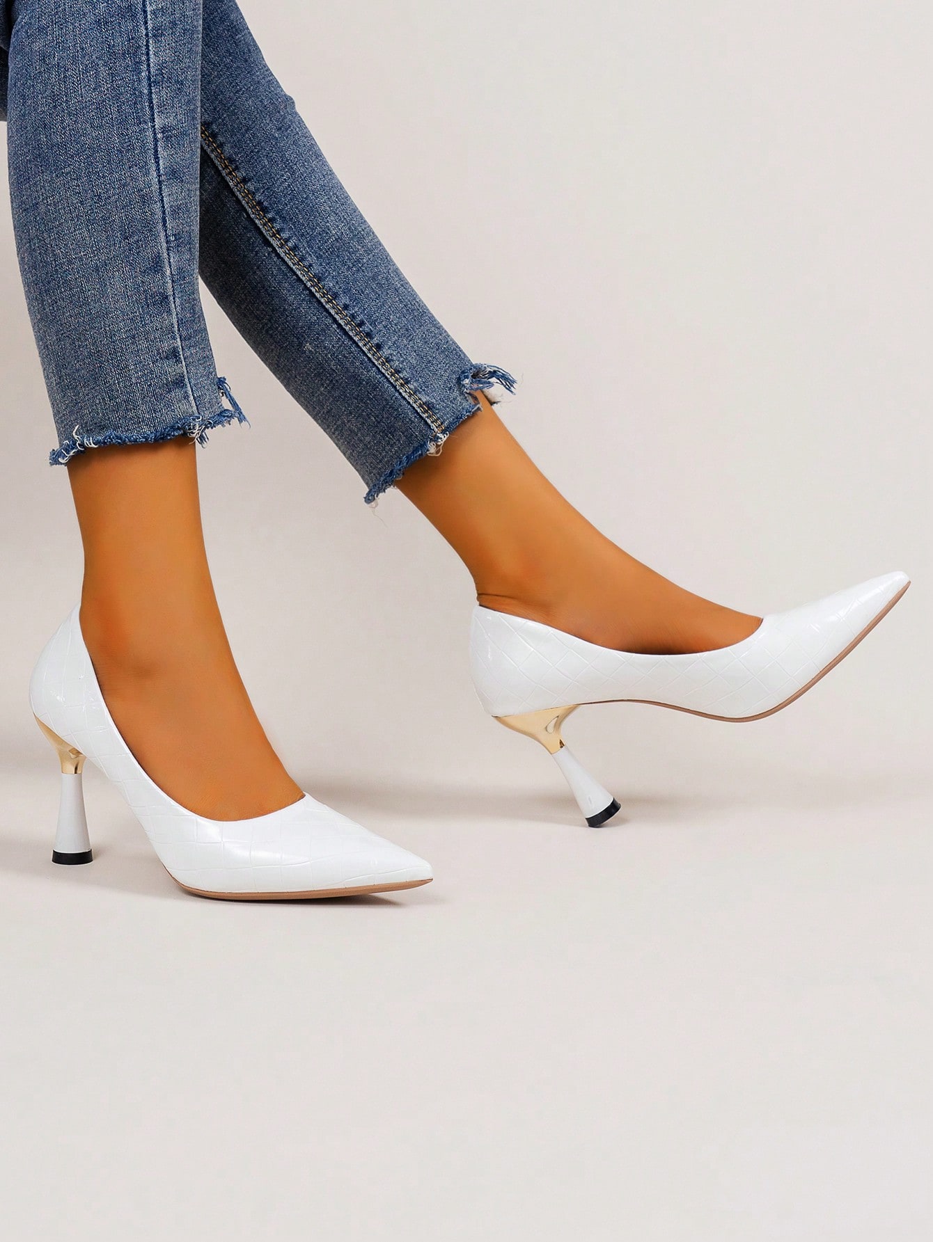 In White Women Pumps