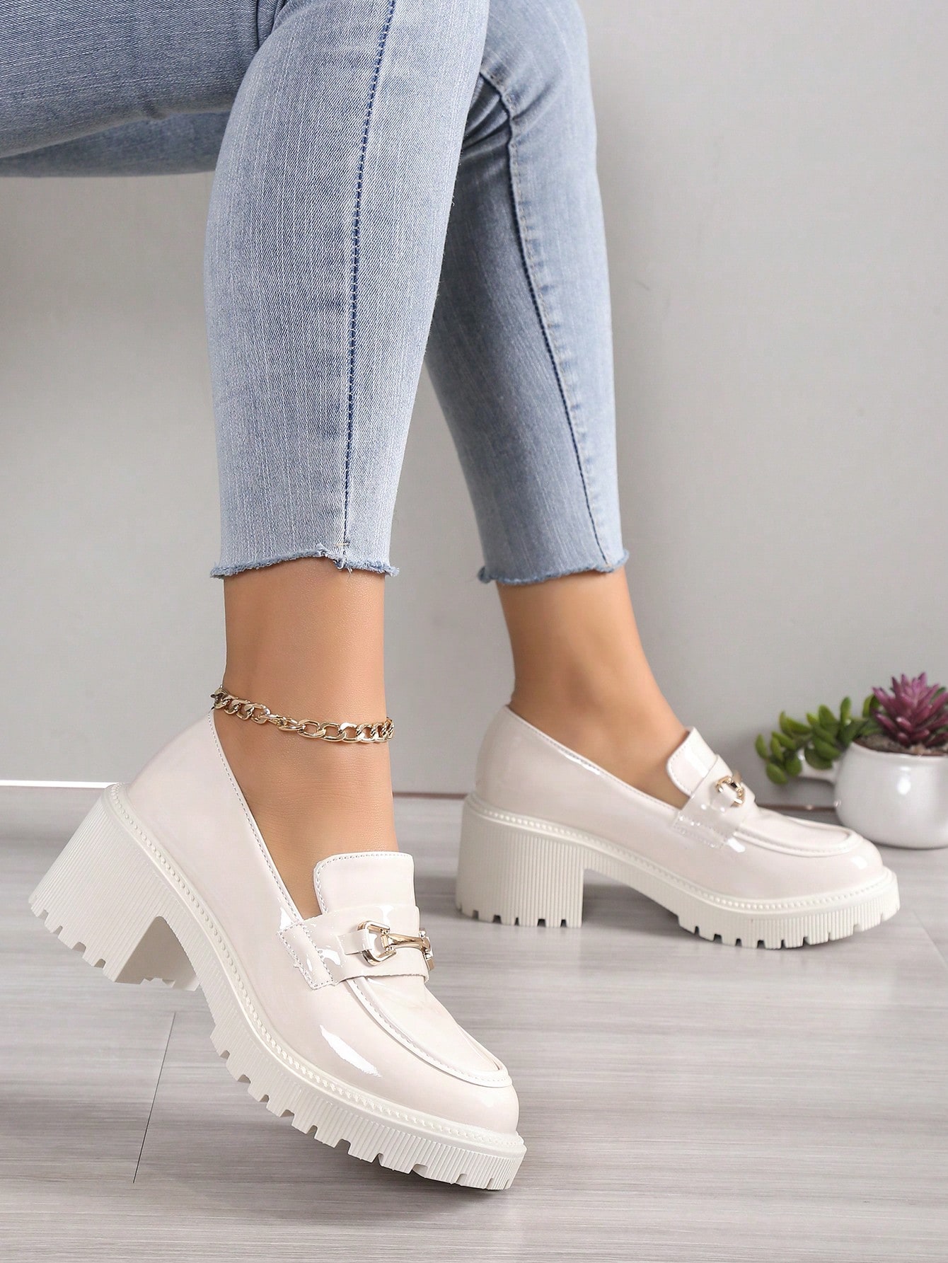 In Beige Women Wedges & Flatform