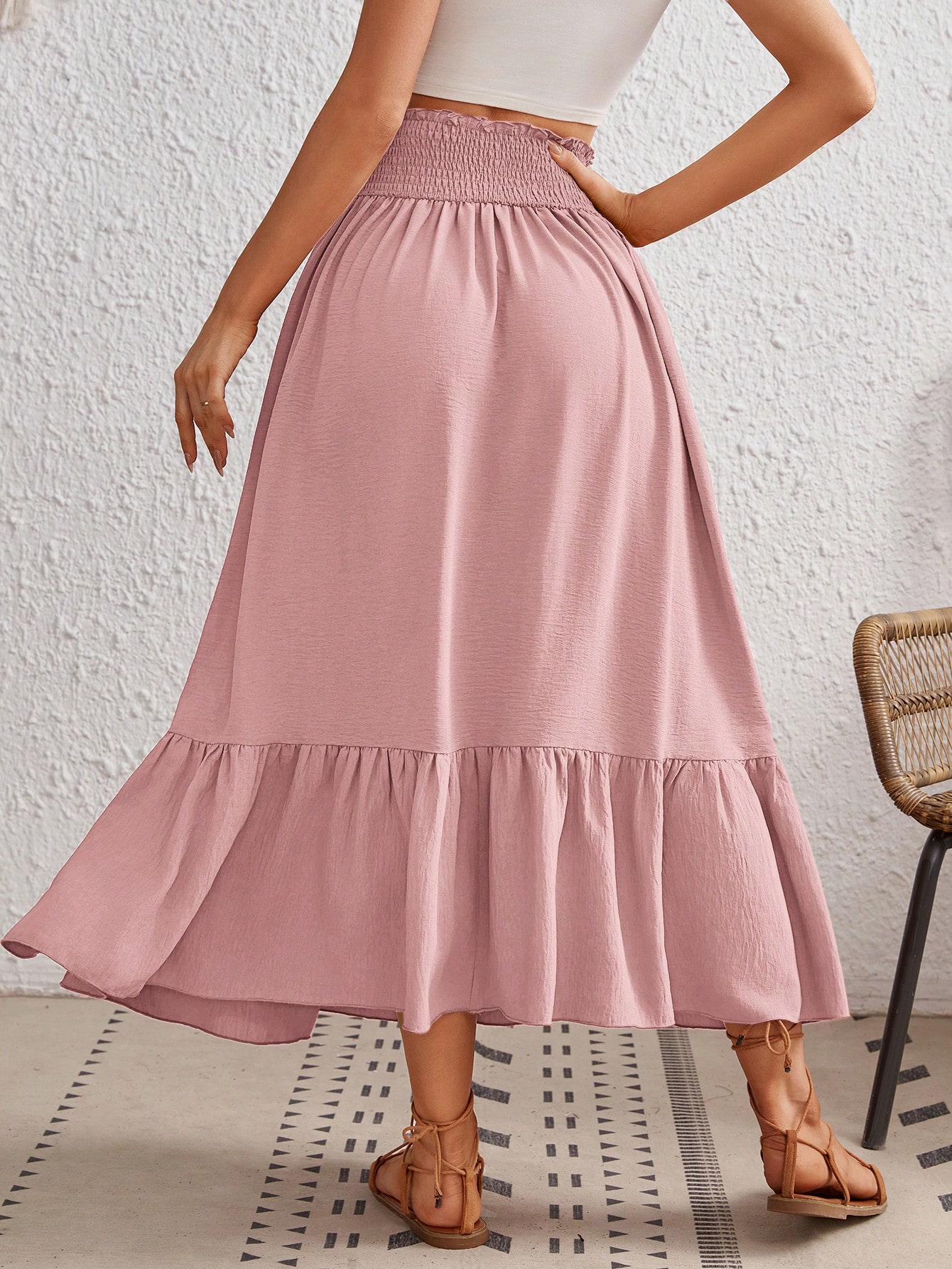 In Pink Women Skirts