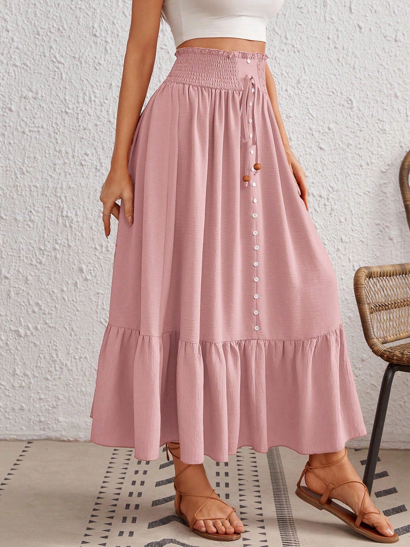 In Pink Women Skirts