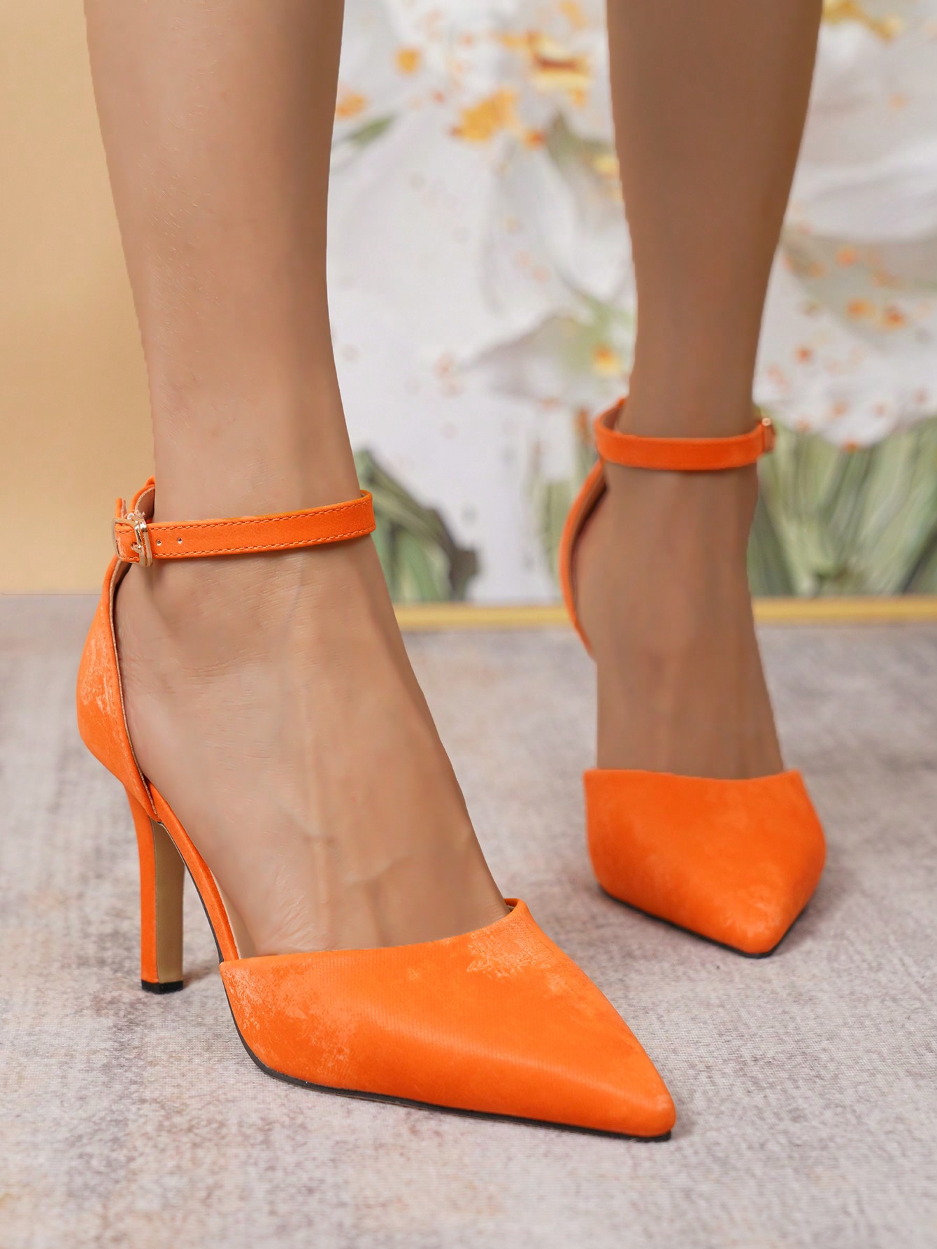 In Orange Women Pumps