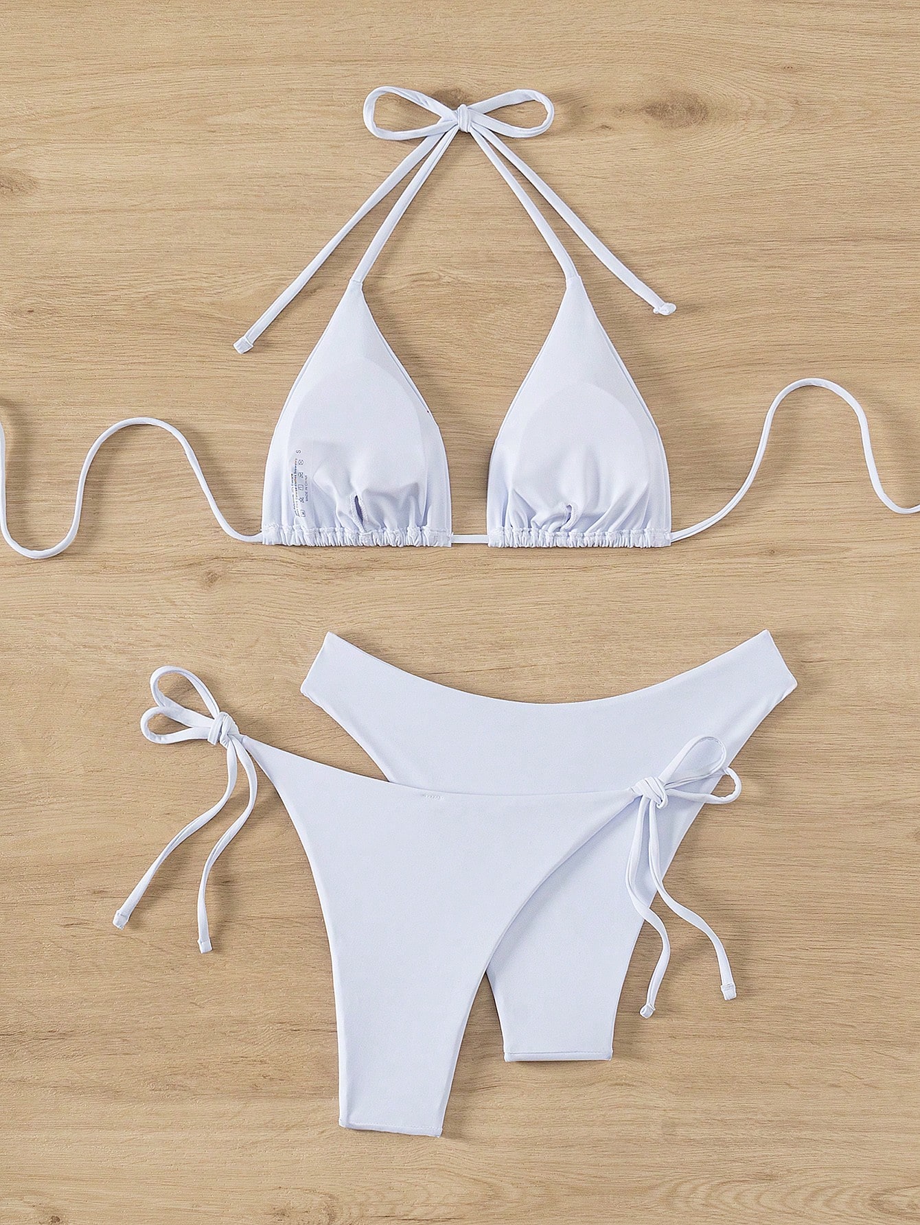 In White Women Bikini Sets