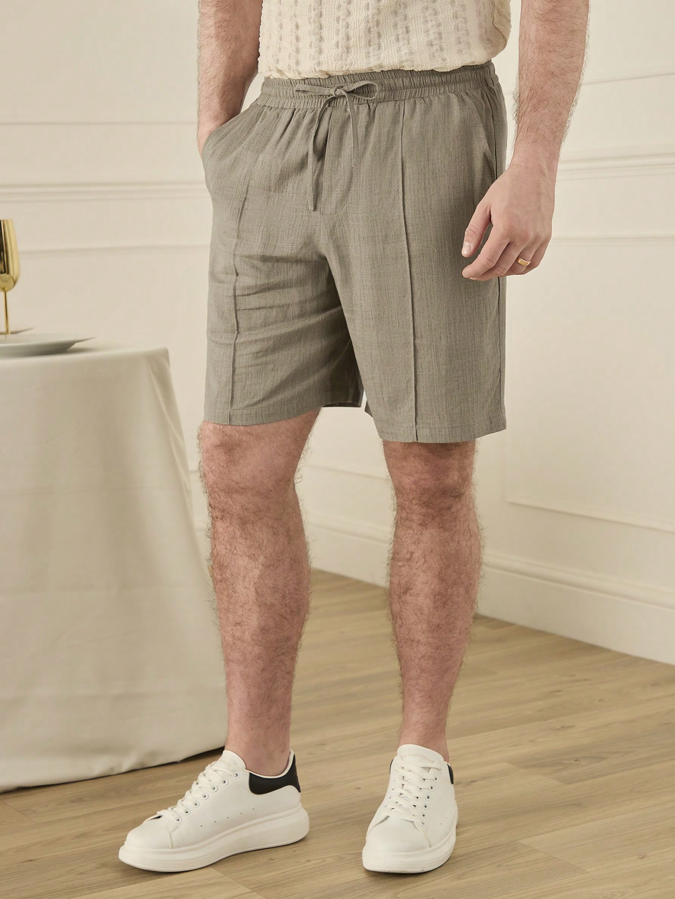 Men Linen Shorts