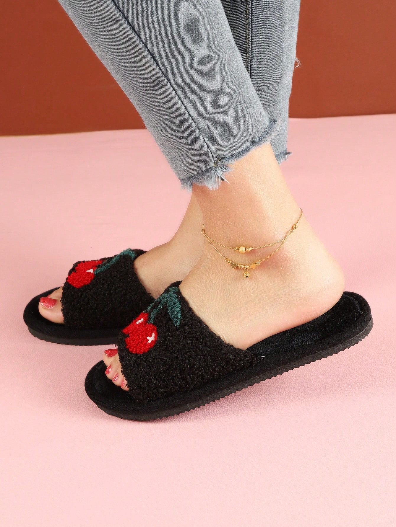 In Black Women Home Slippers