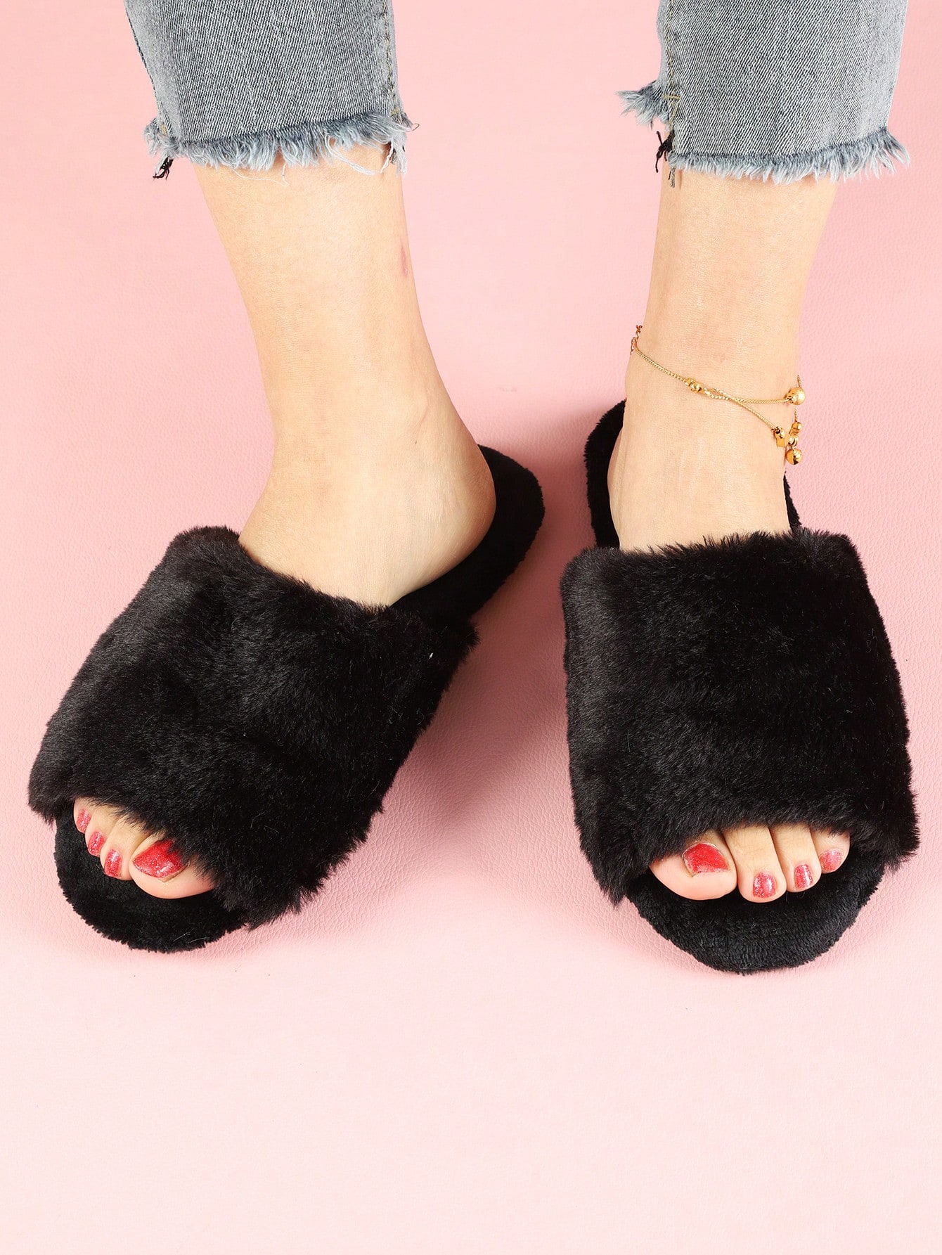 In Black Women Home Slippers