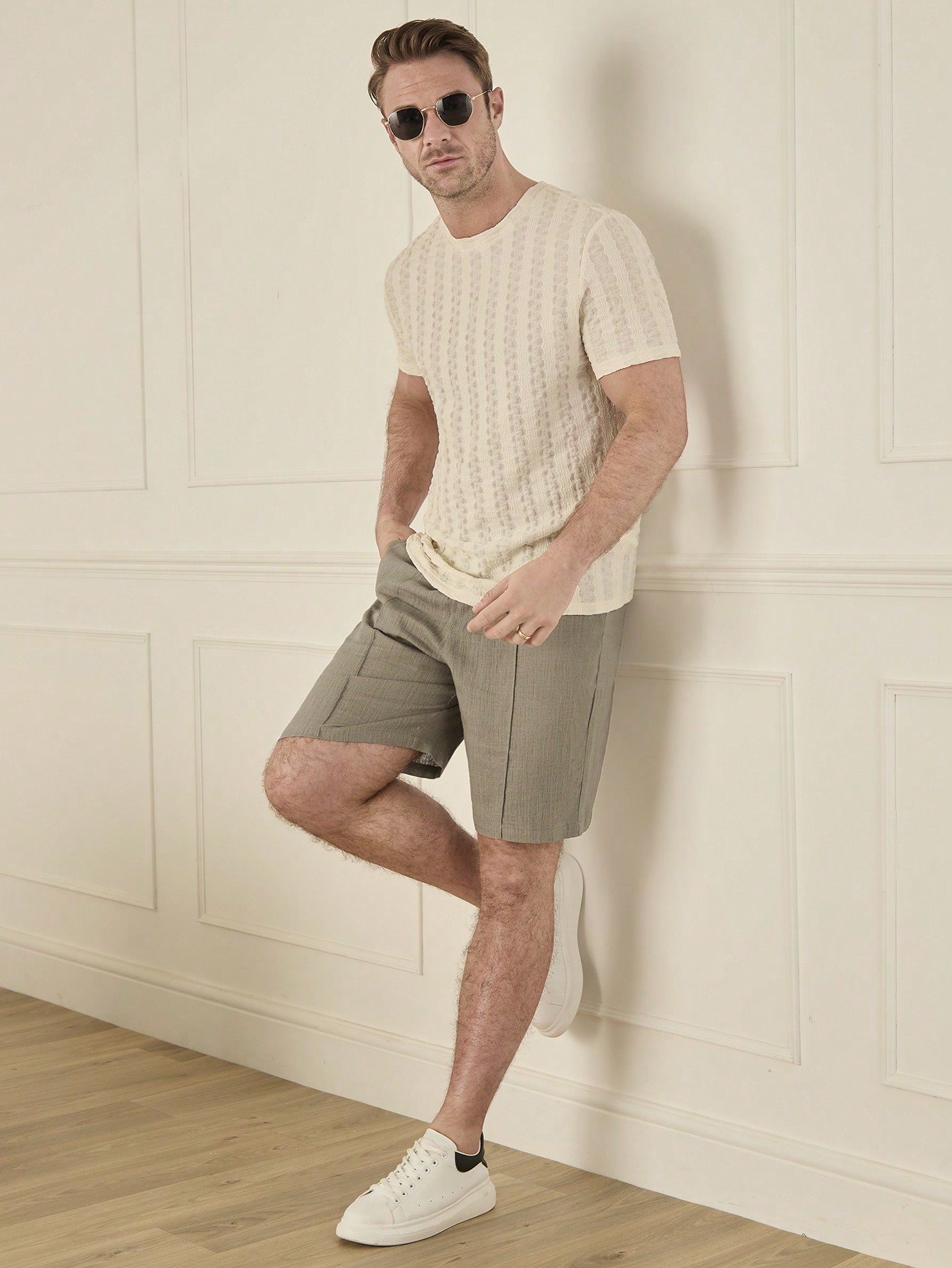 Men Linen Shorts