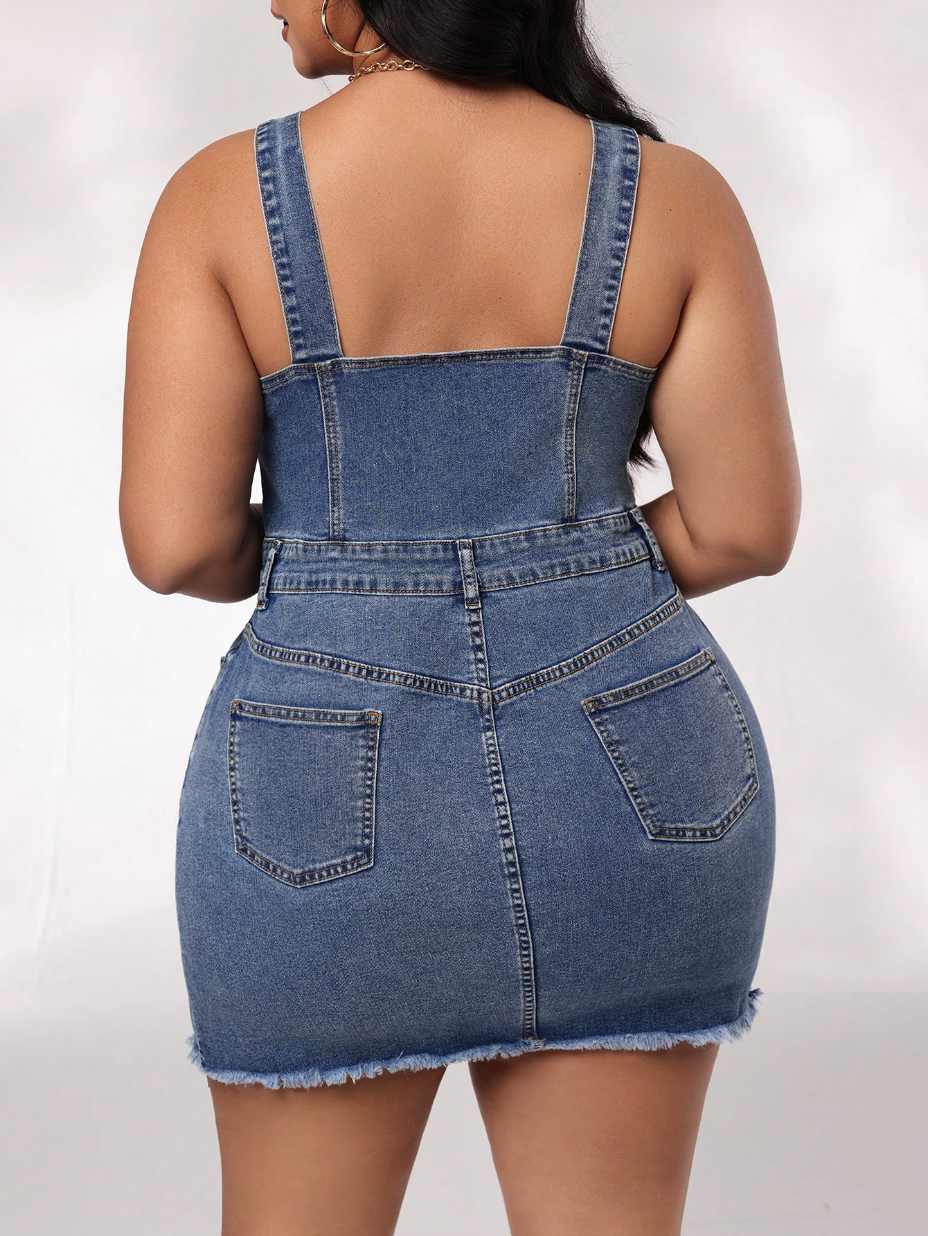 In Sexy Plus Size Denim Dresses