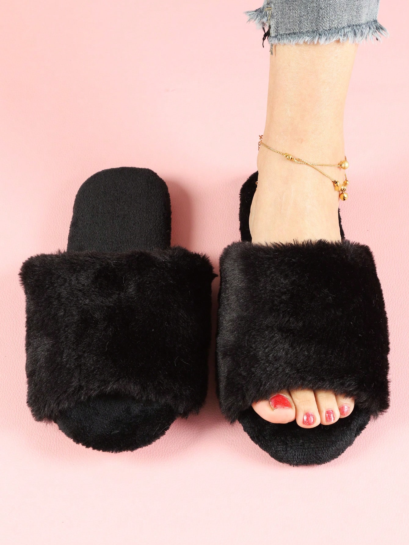 In Black Women Home Slippers