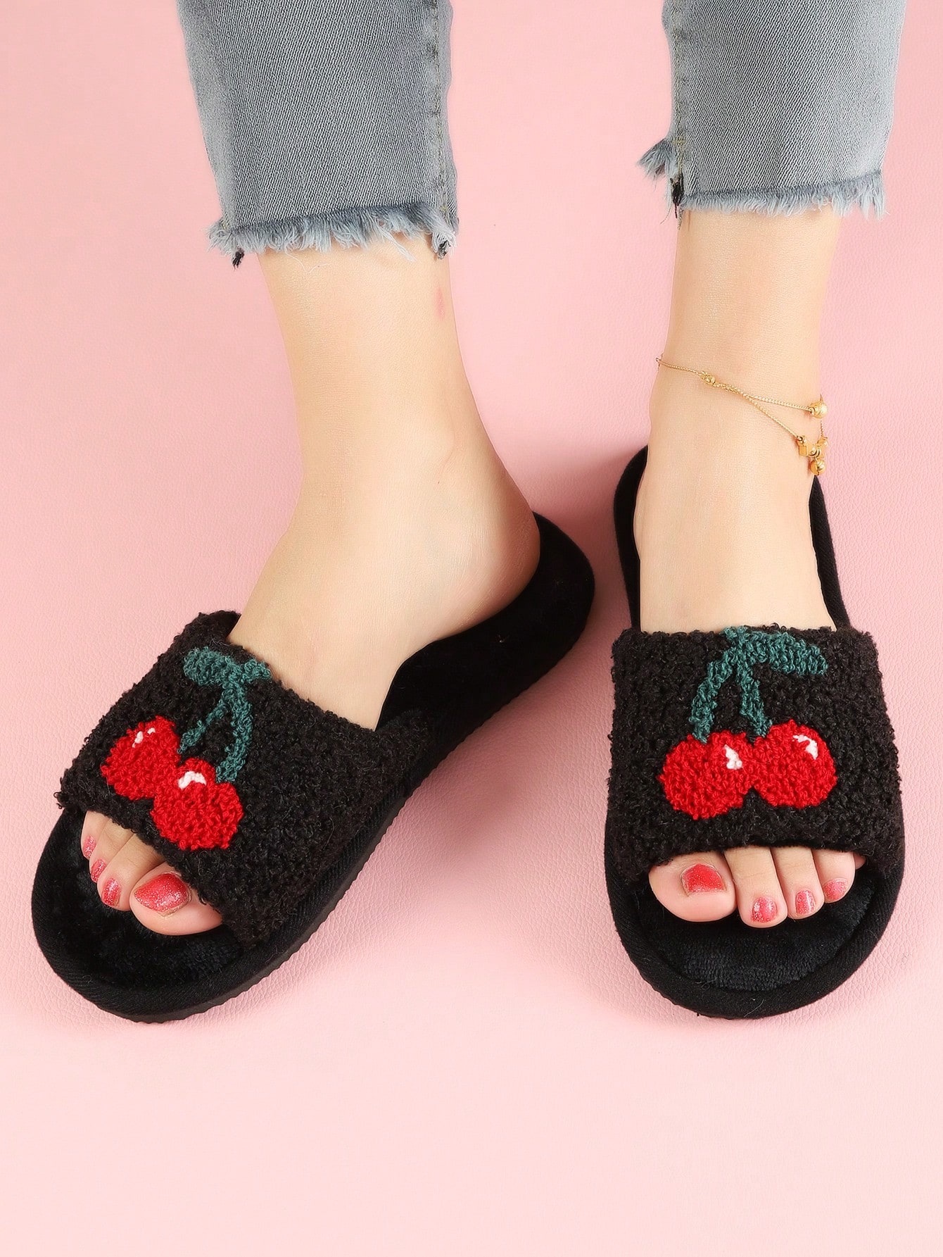 In Black Women Home Slippers