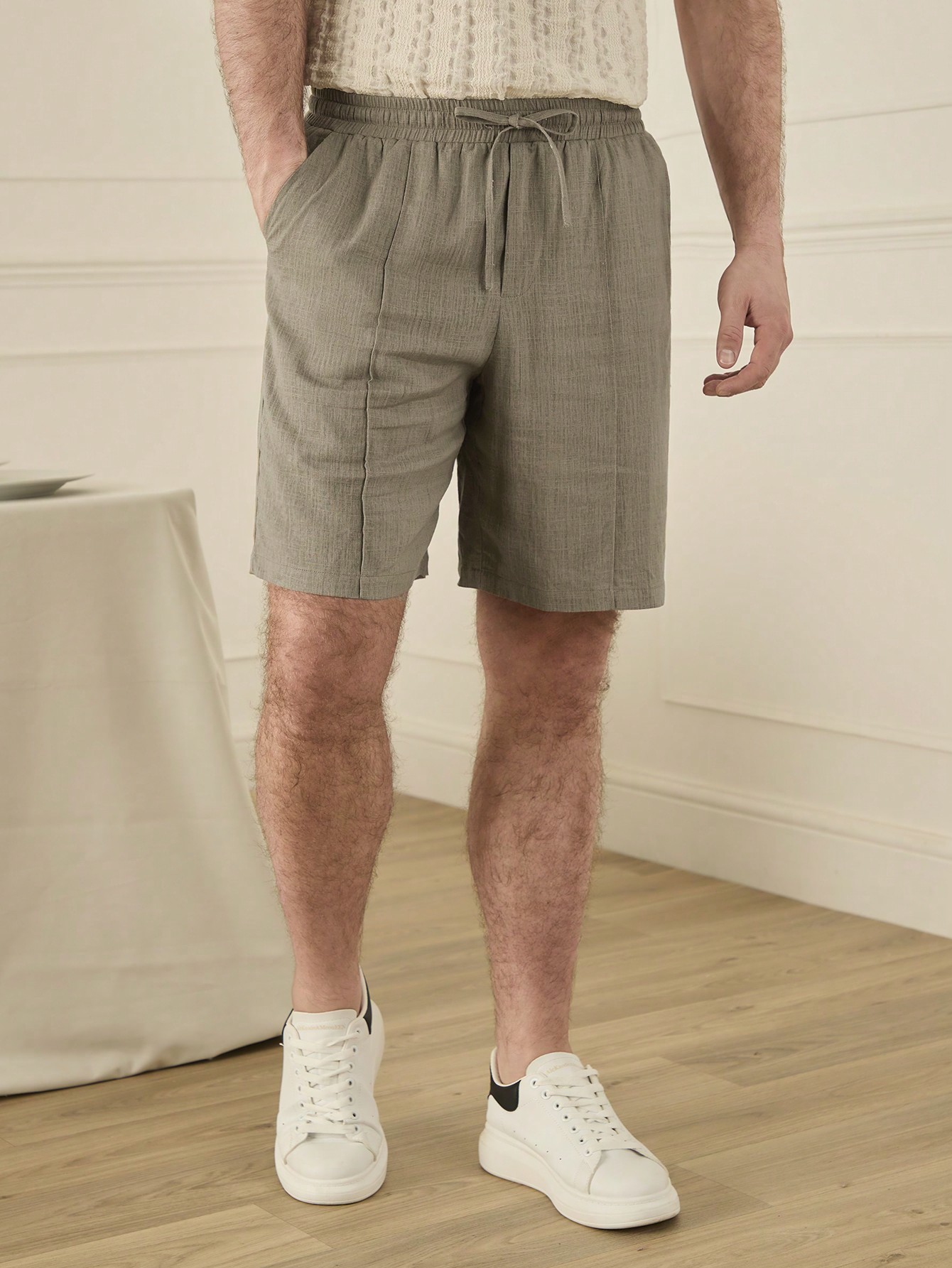 Men Linen Shorts