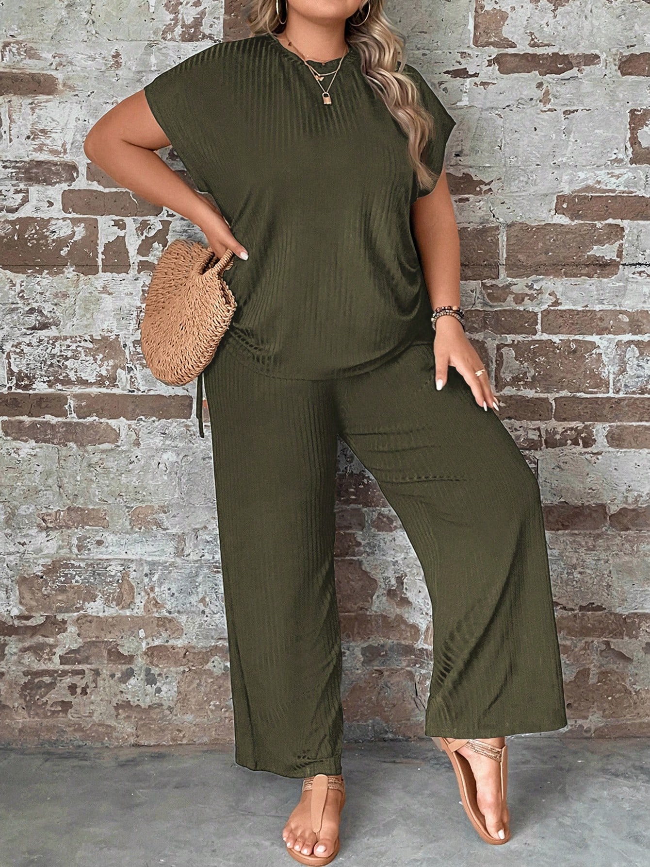 Plus Size Two piece set