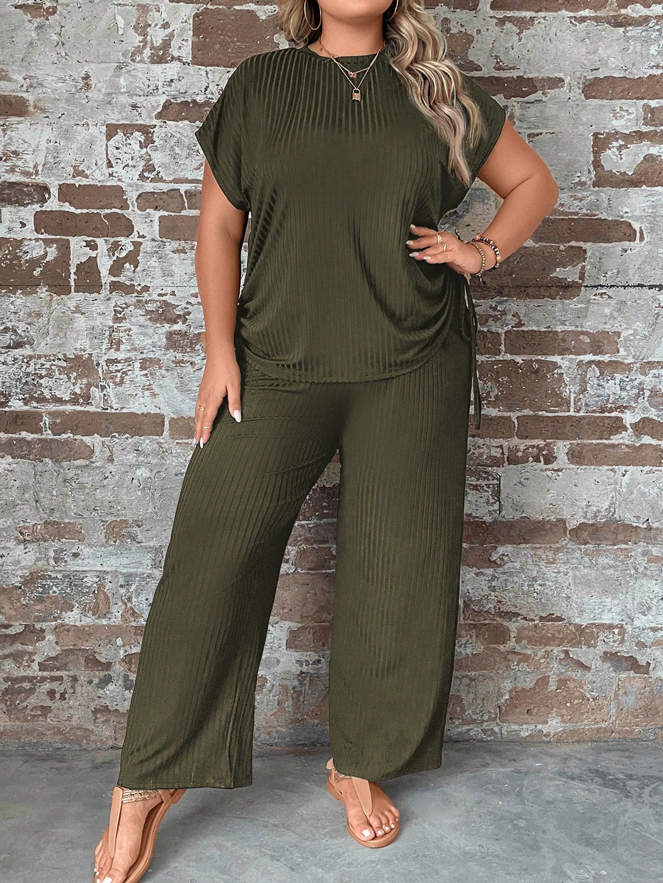 Plus Size Two piece set