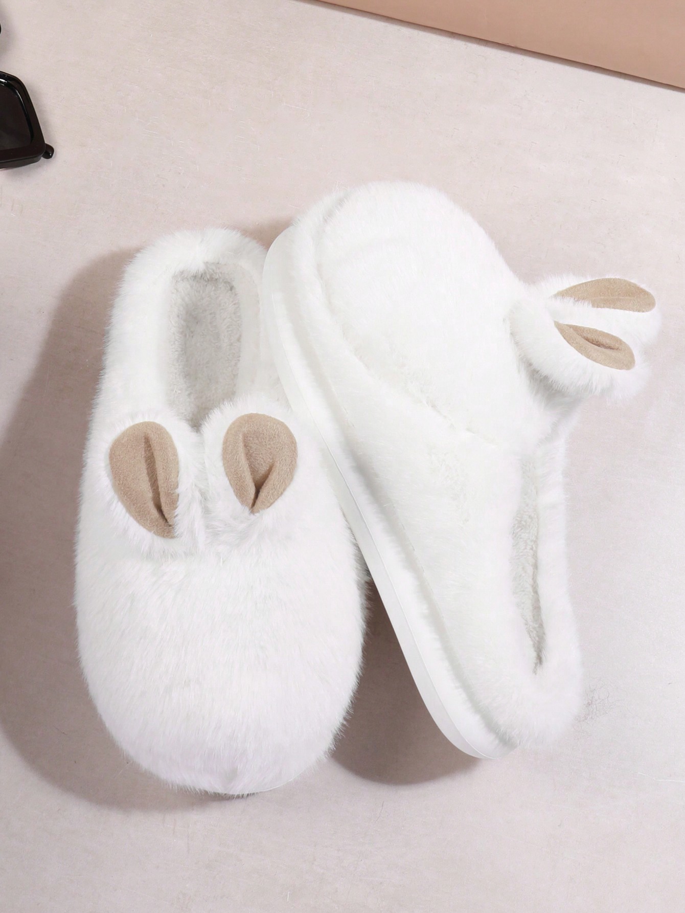 In Beige Women Home Slippers