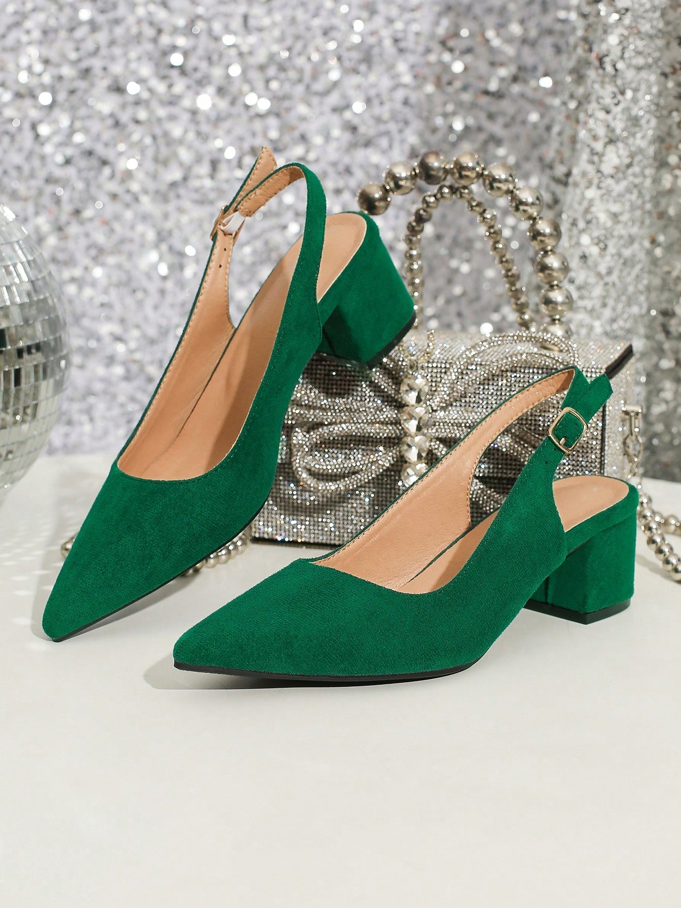 In Green Women Pumps