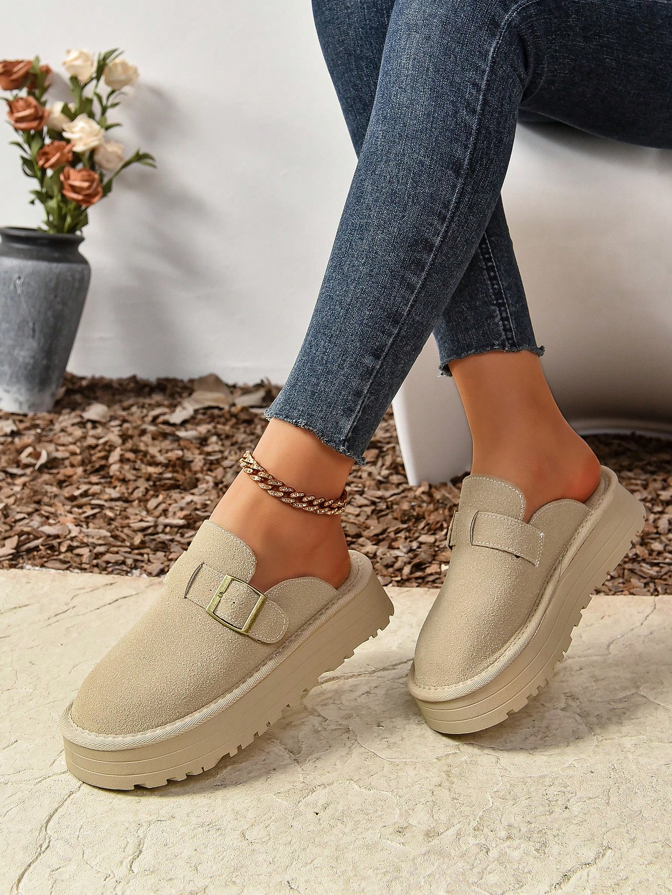 In Khaki Women Wedges & Flatform