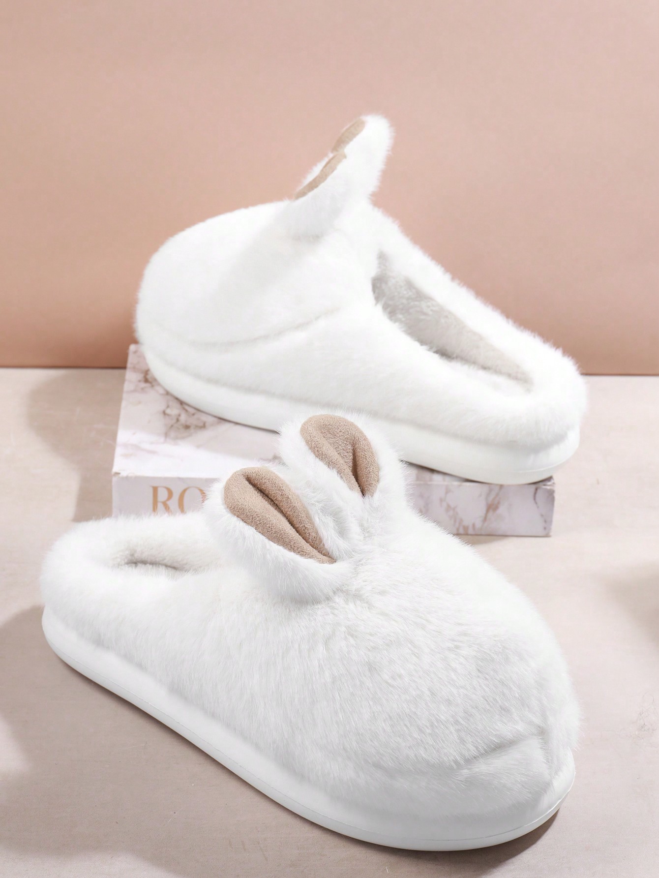 In Beige Women Home Slippers