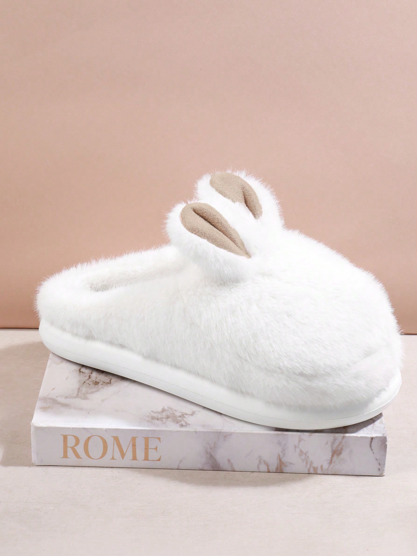 In Beige Women Home Slippers