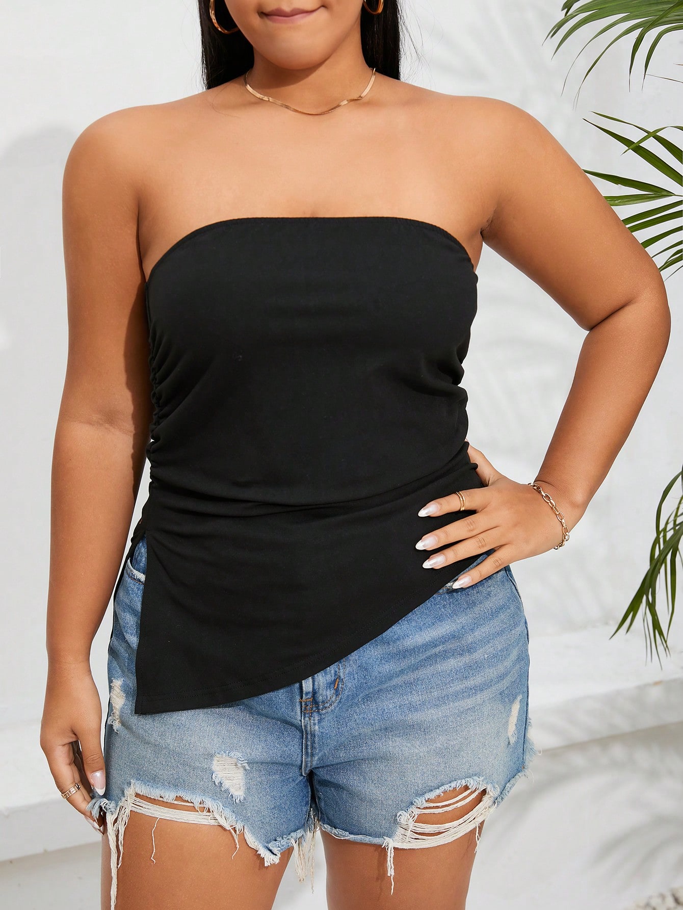 In Casual Plus Size Women Tops