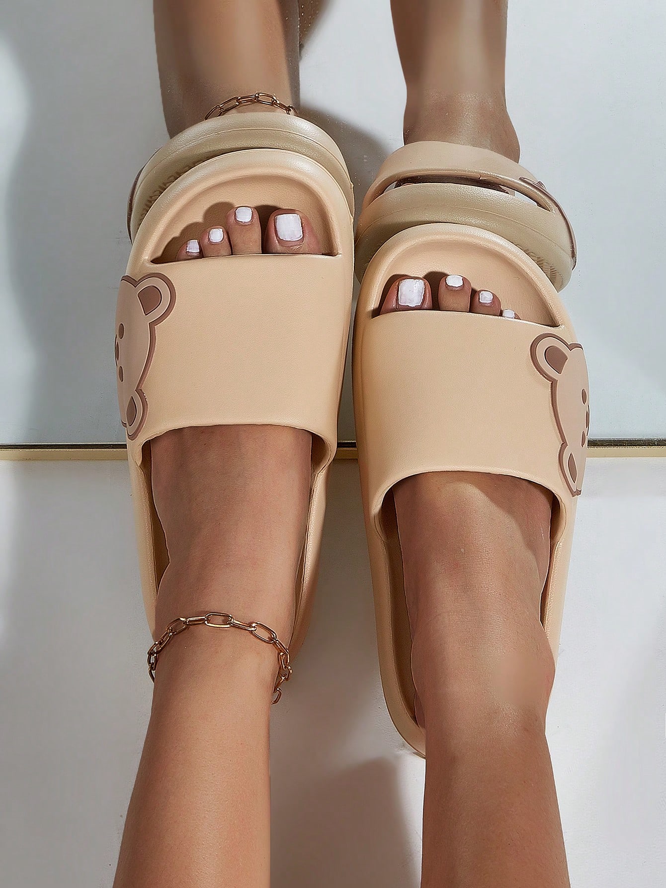 In Khaki Women Slippers