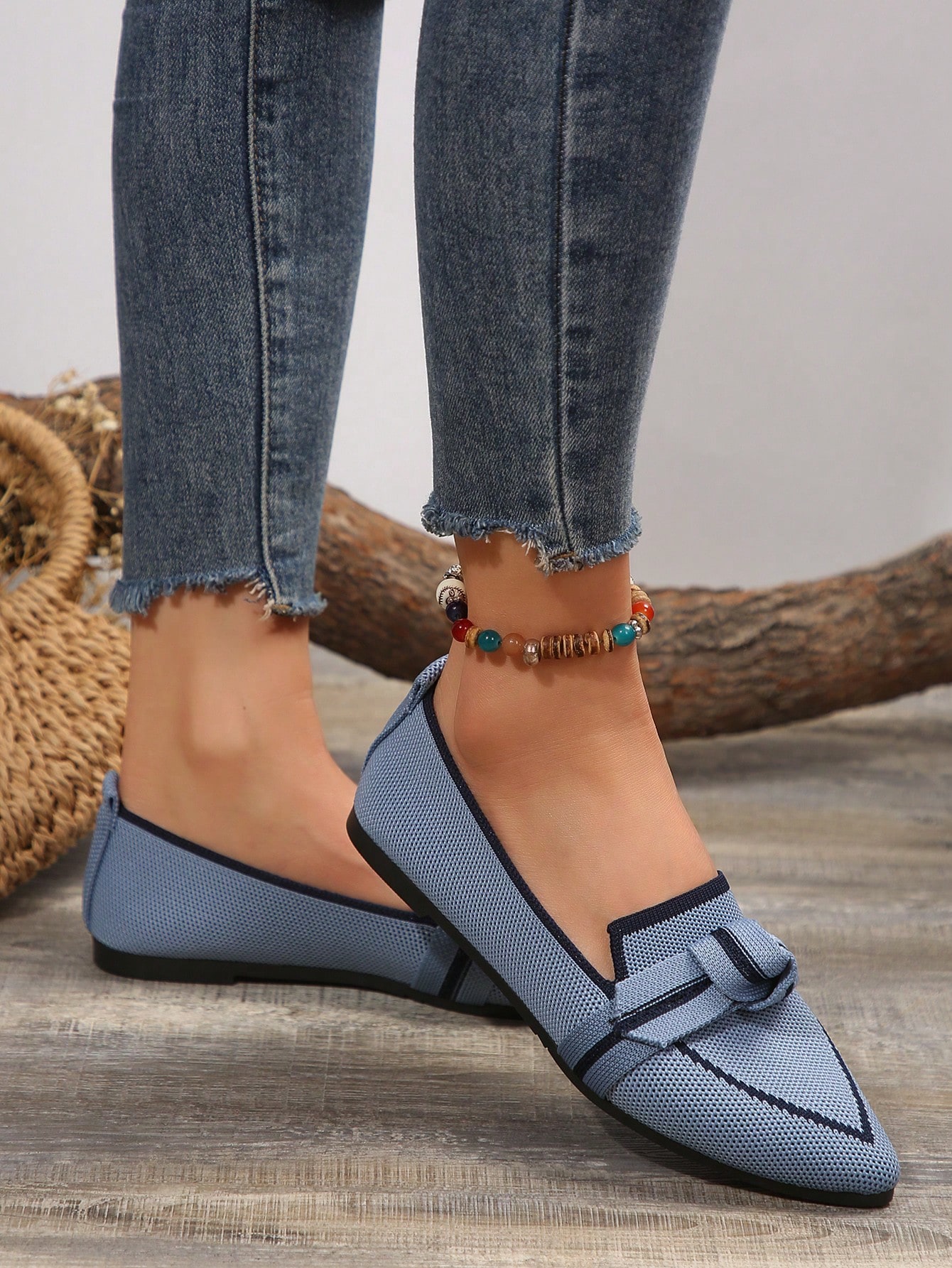 In Blue Women Flats