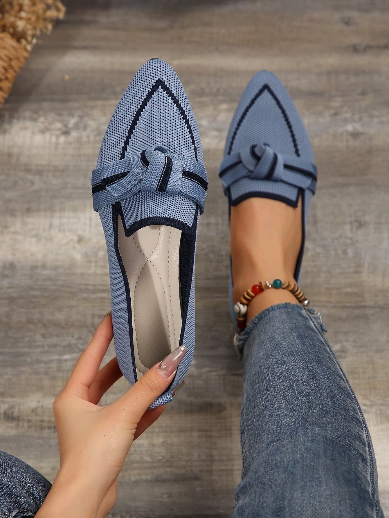 In Blue Women Flats