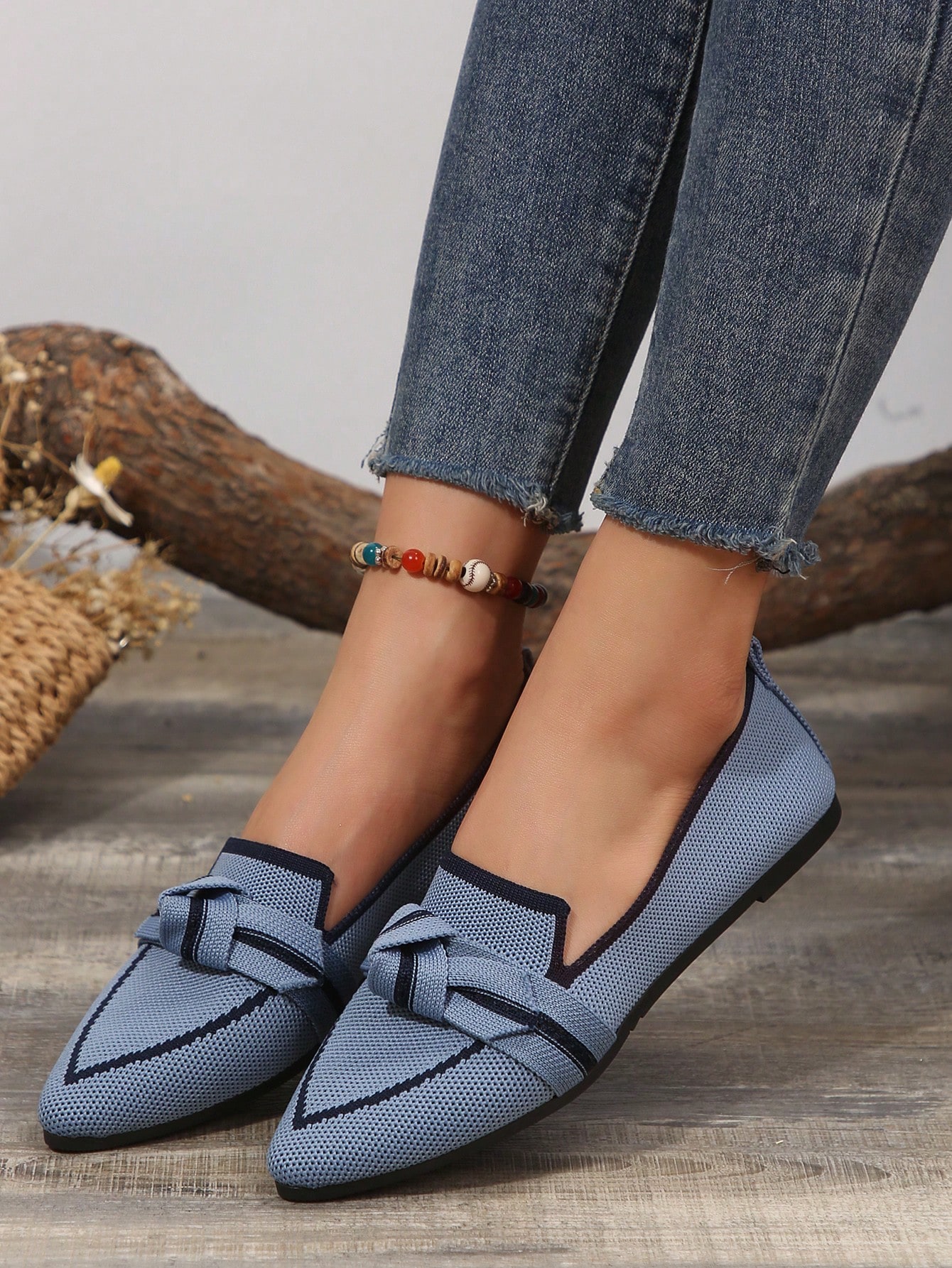 In Blue Women Flats