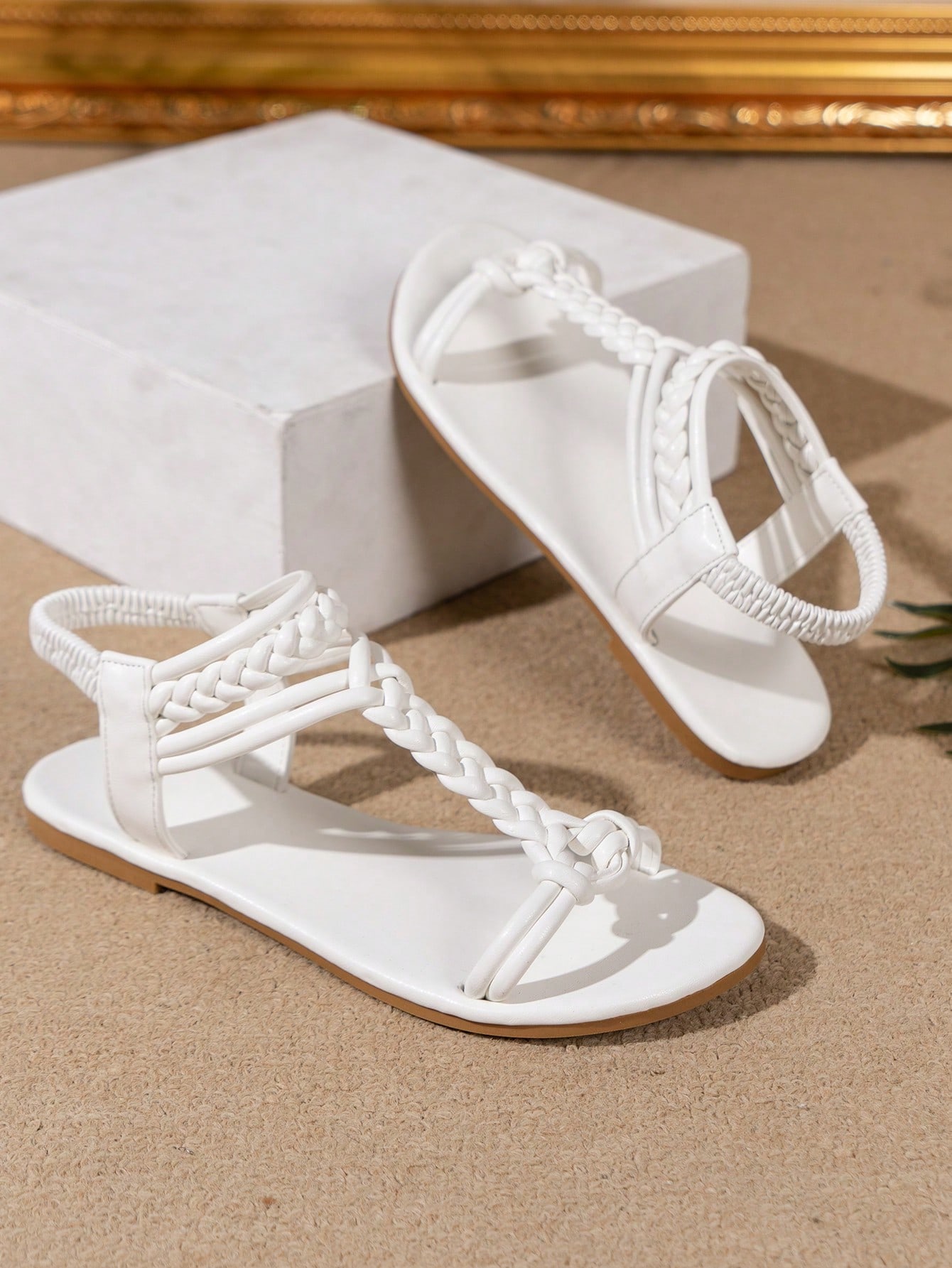 In White Women Flat Sandals