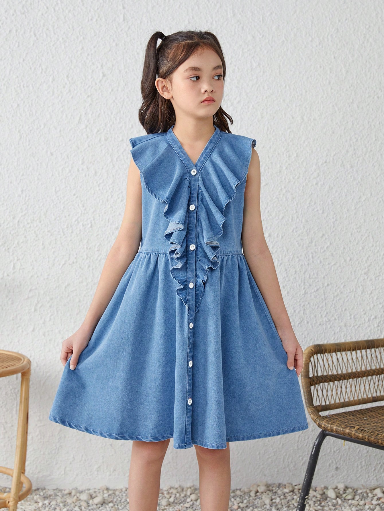 Tween Girls Denim Dresses