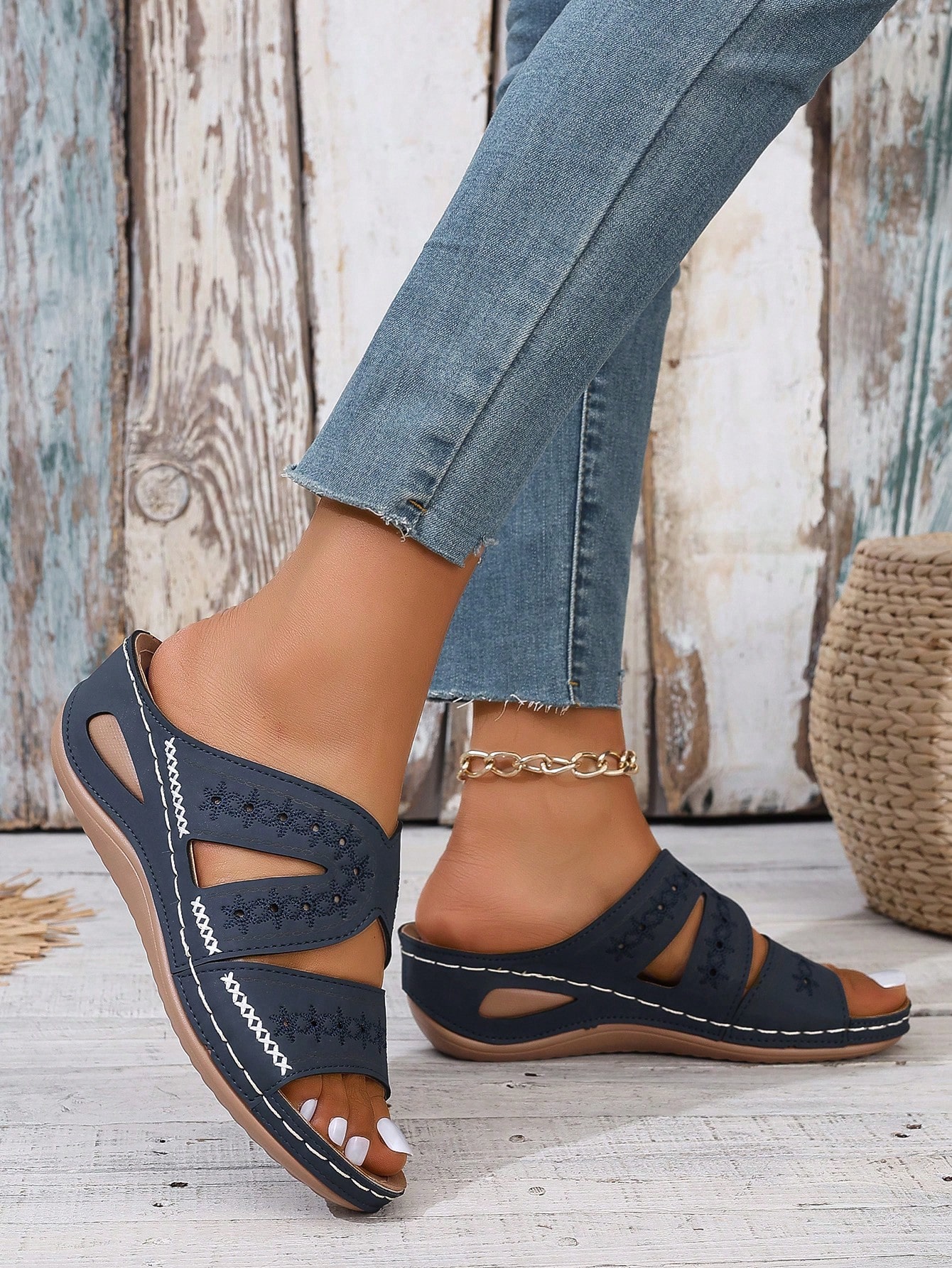 In Blue Women Platforms & Wedge Sandals